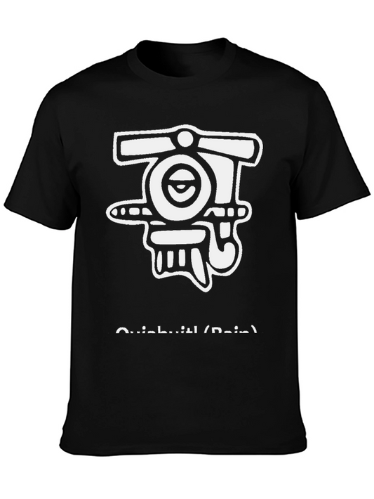 Abstract Aztec Black Graphic Tee