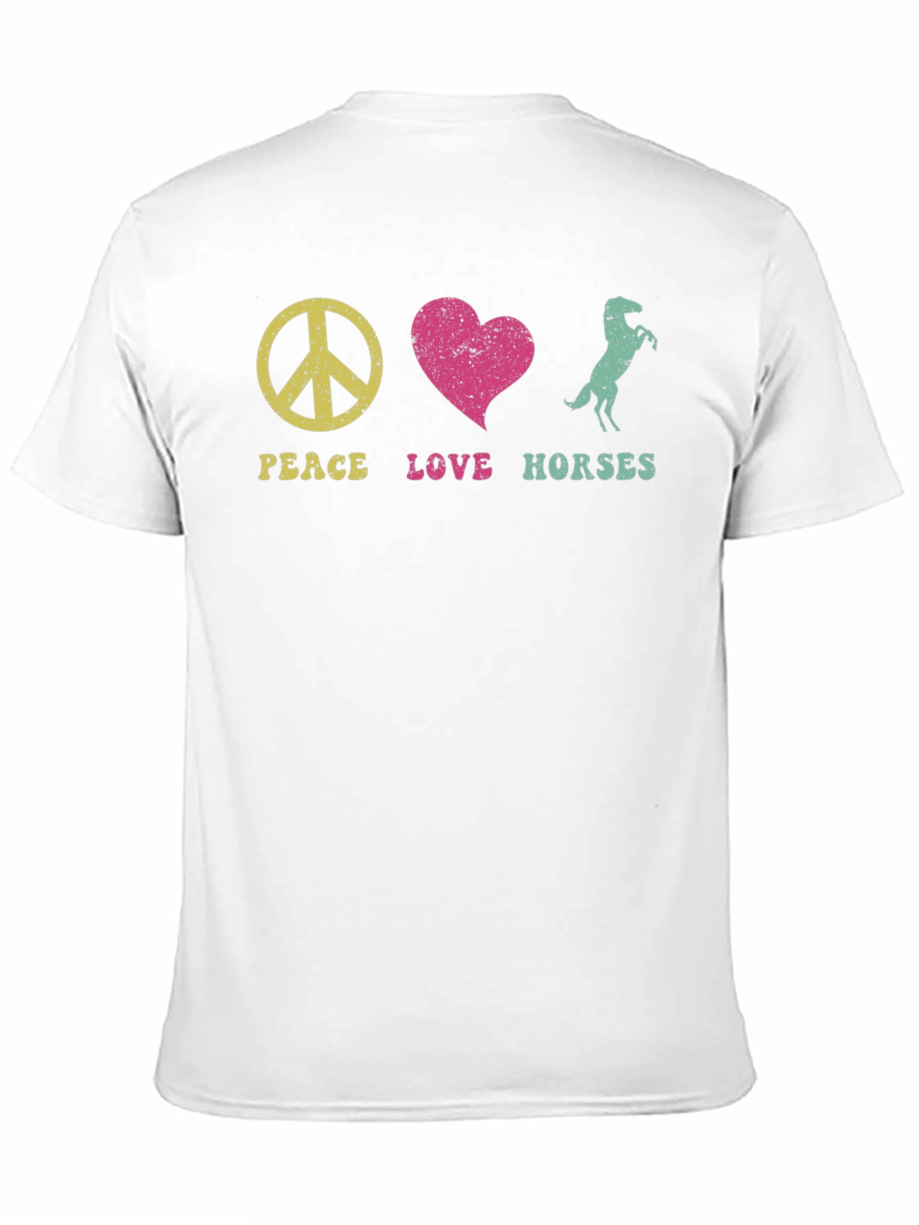 Peace Love Horses Graphic T-Shirt