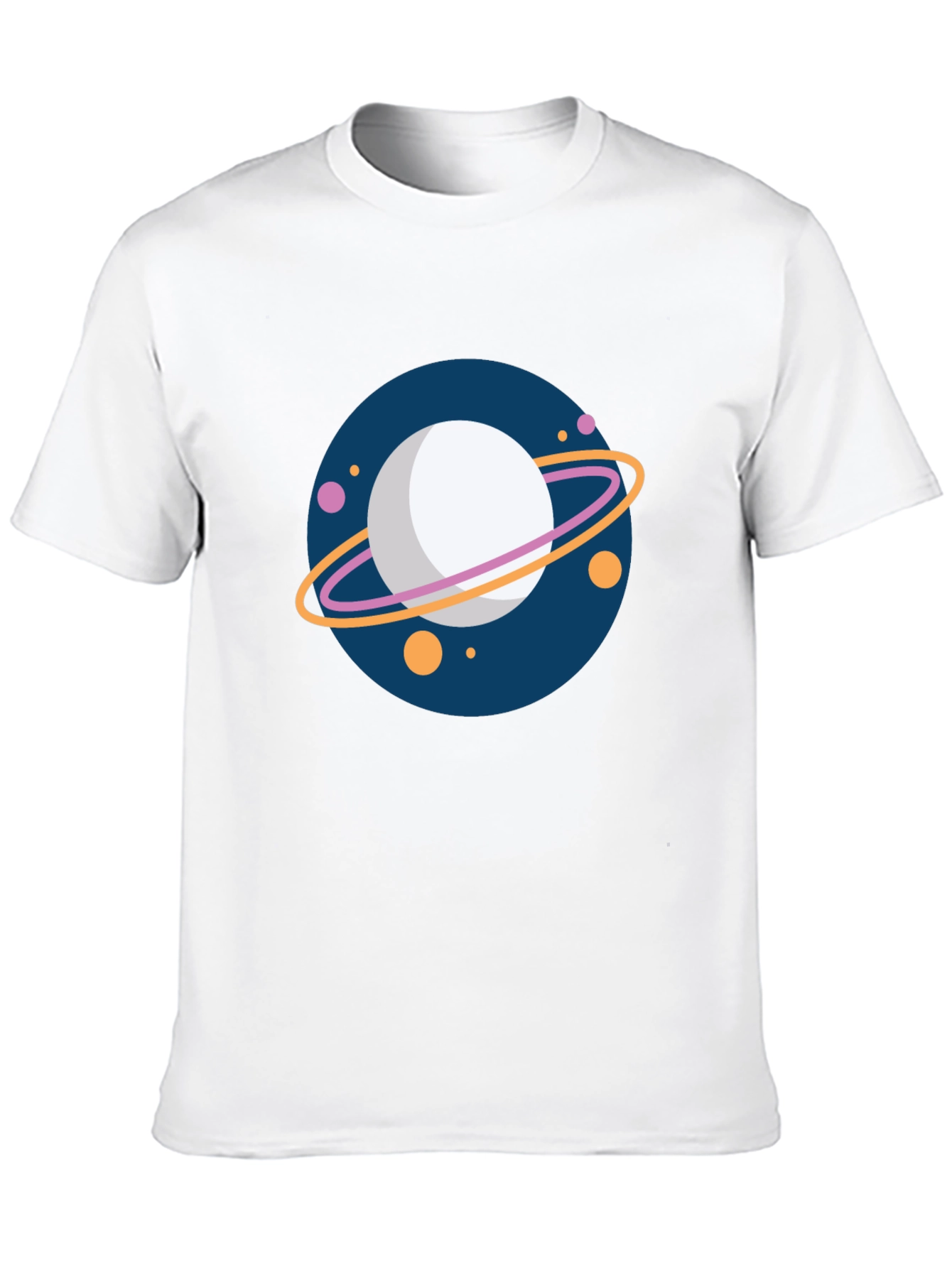 Planet Graphic Tee - Black Cotton T-Shirt