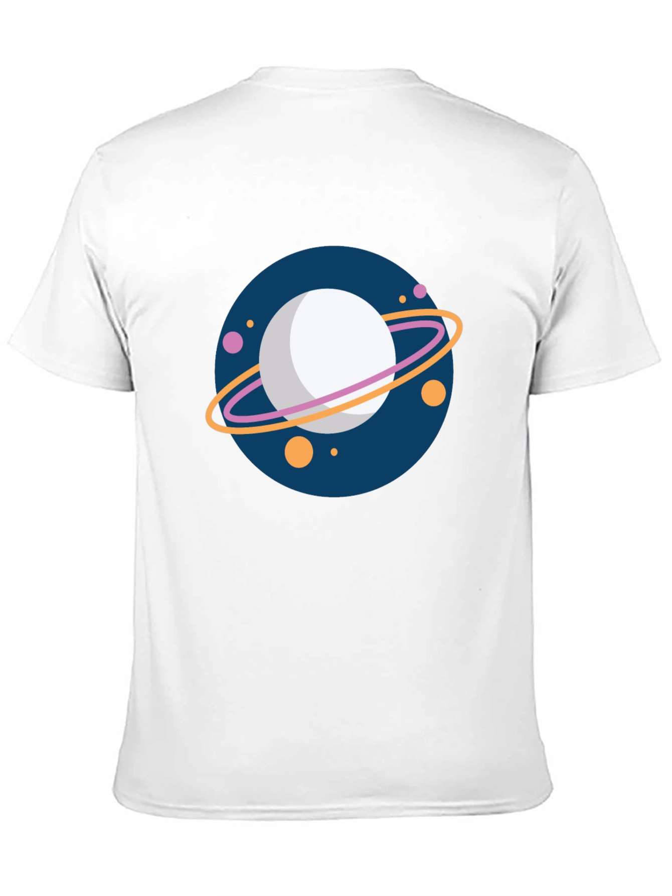 Planet Graphic Tee - Black Cotton T-Shirt