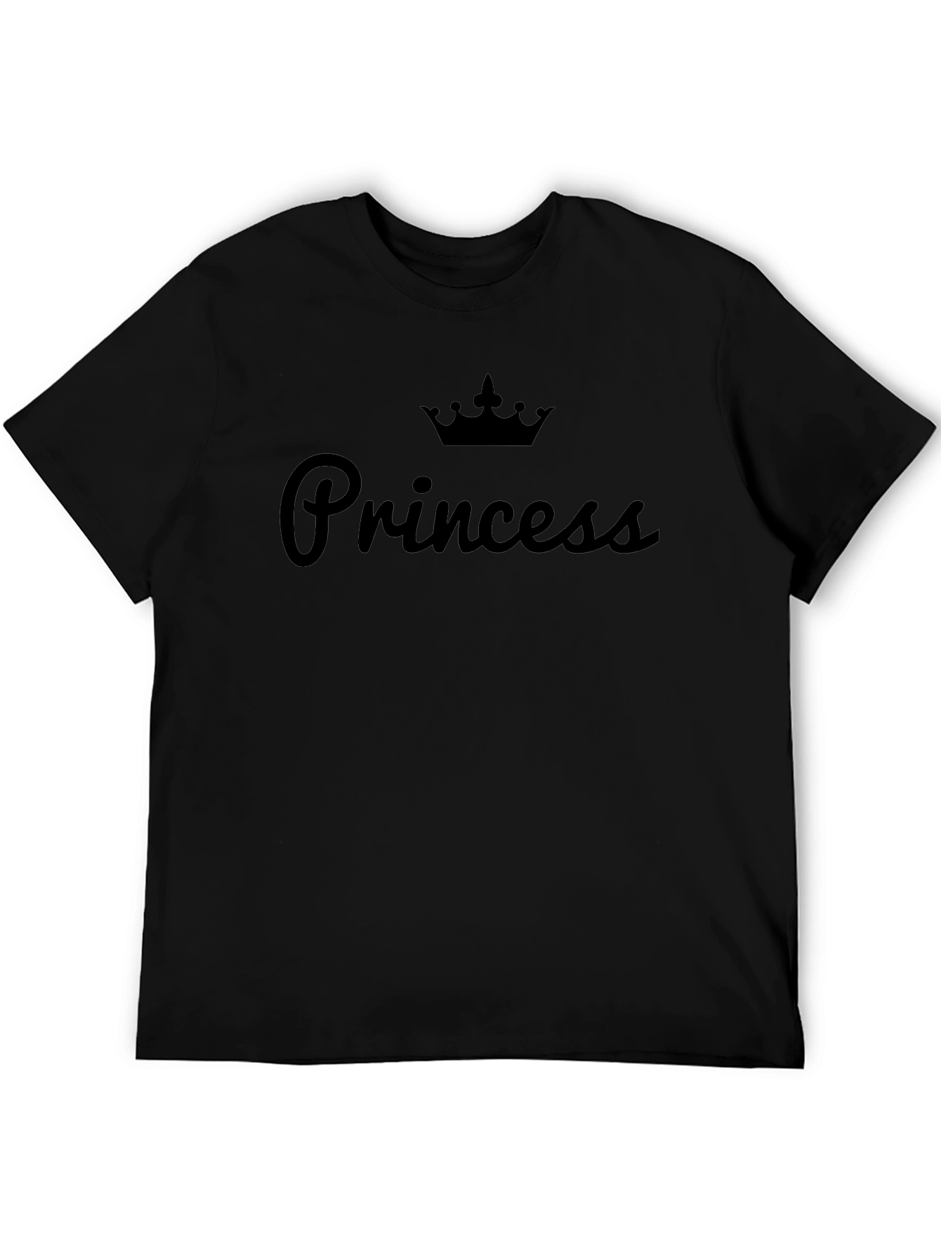 Princess Crown Black T-Shirt