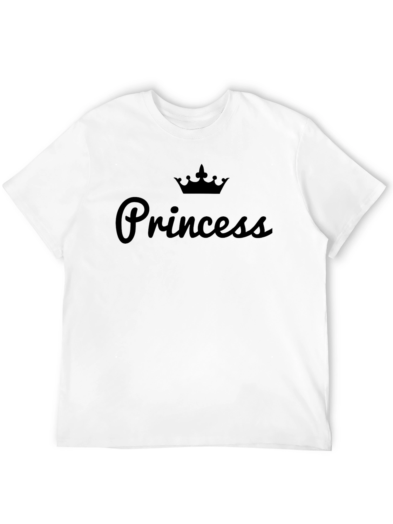 Princess Crown Black T-Shirt