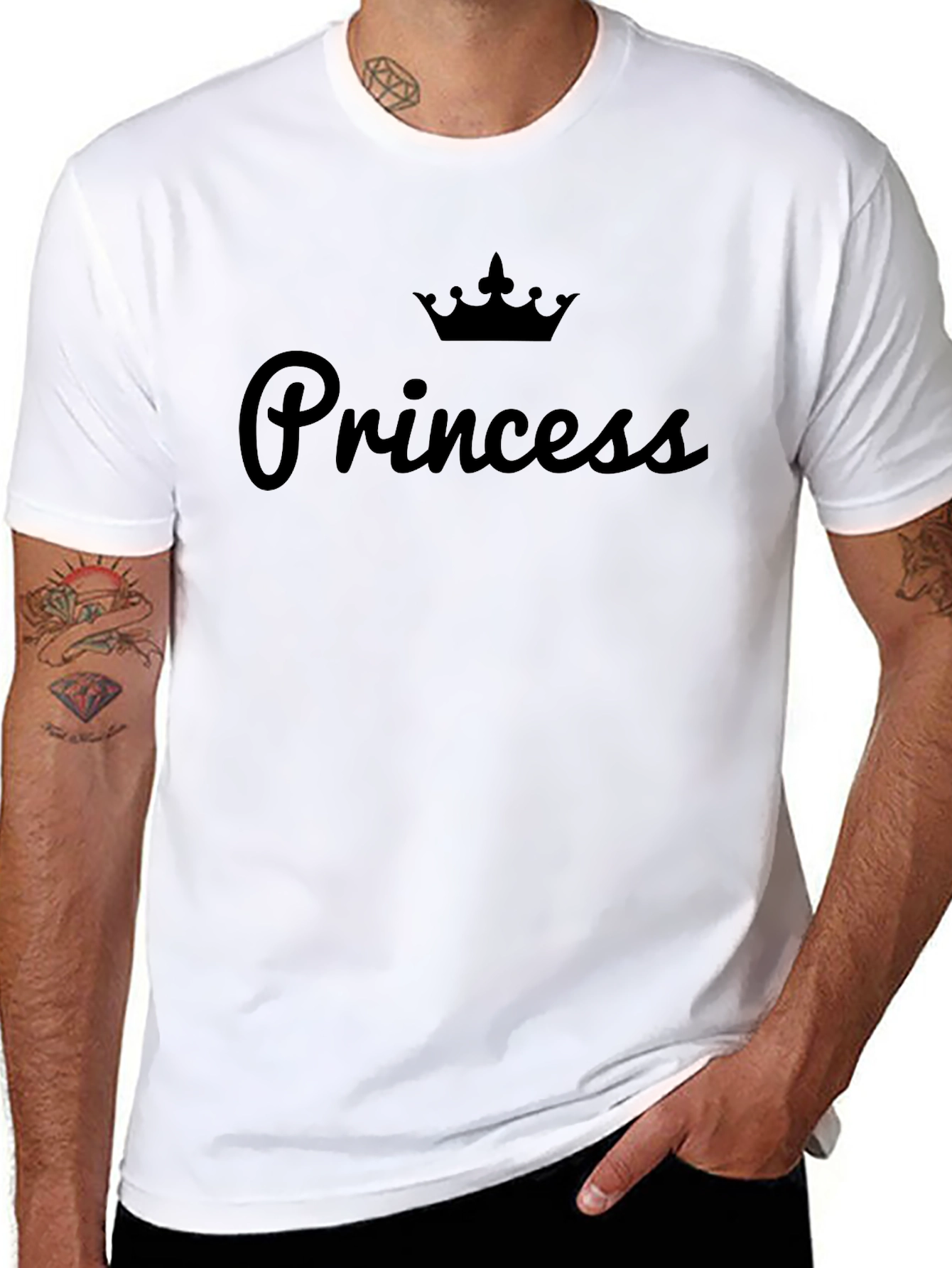 Princess Crown Black T-Shirt