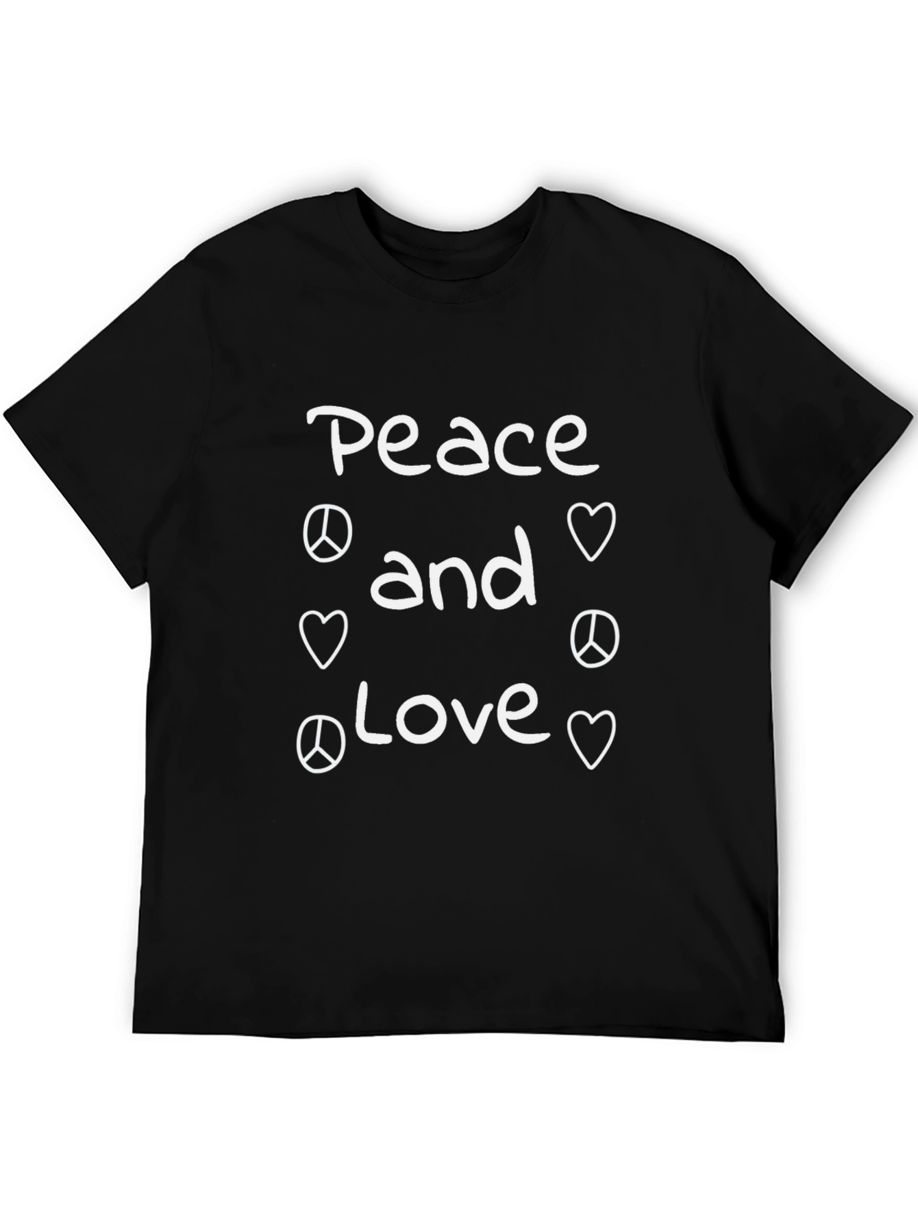 Peace and Love Graphic Tee - Classic Comfort
