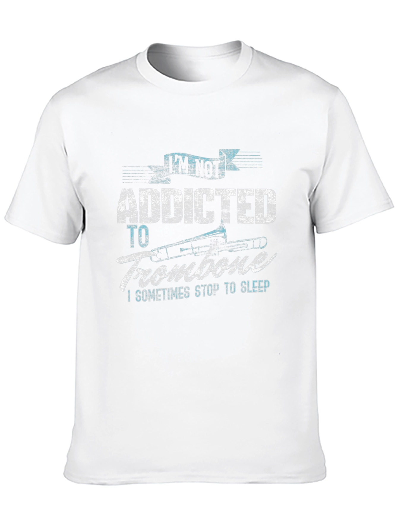Addicted to Trombone Black Graphic Tee