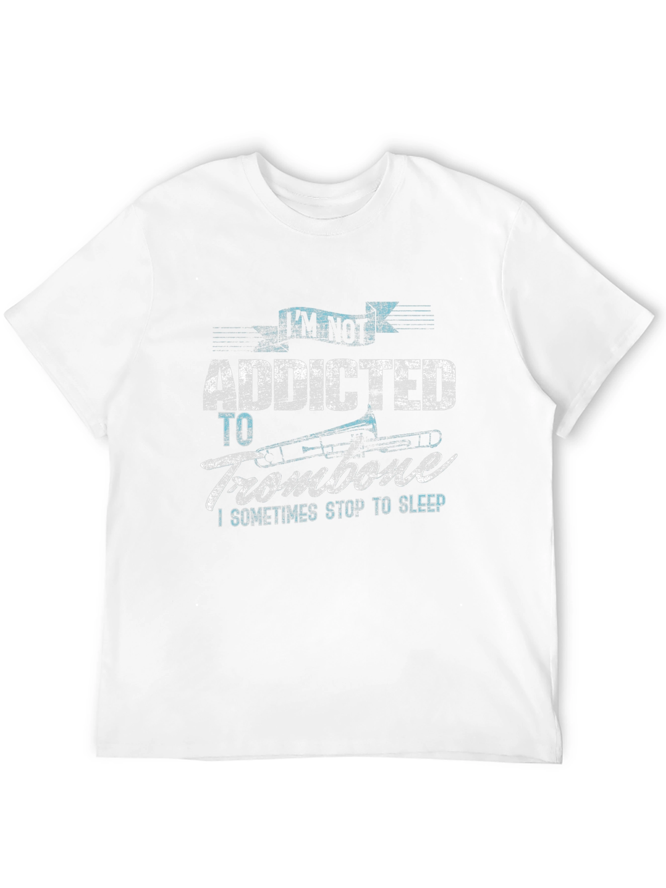 Addicted to Trombone Black Graphic Tee
