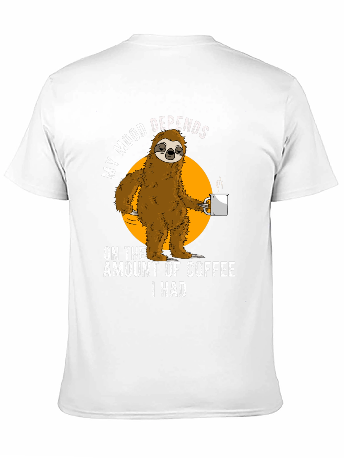 Coffee Sloth Graphic T-Shirt
