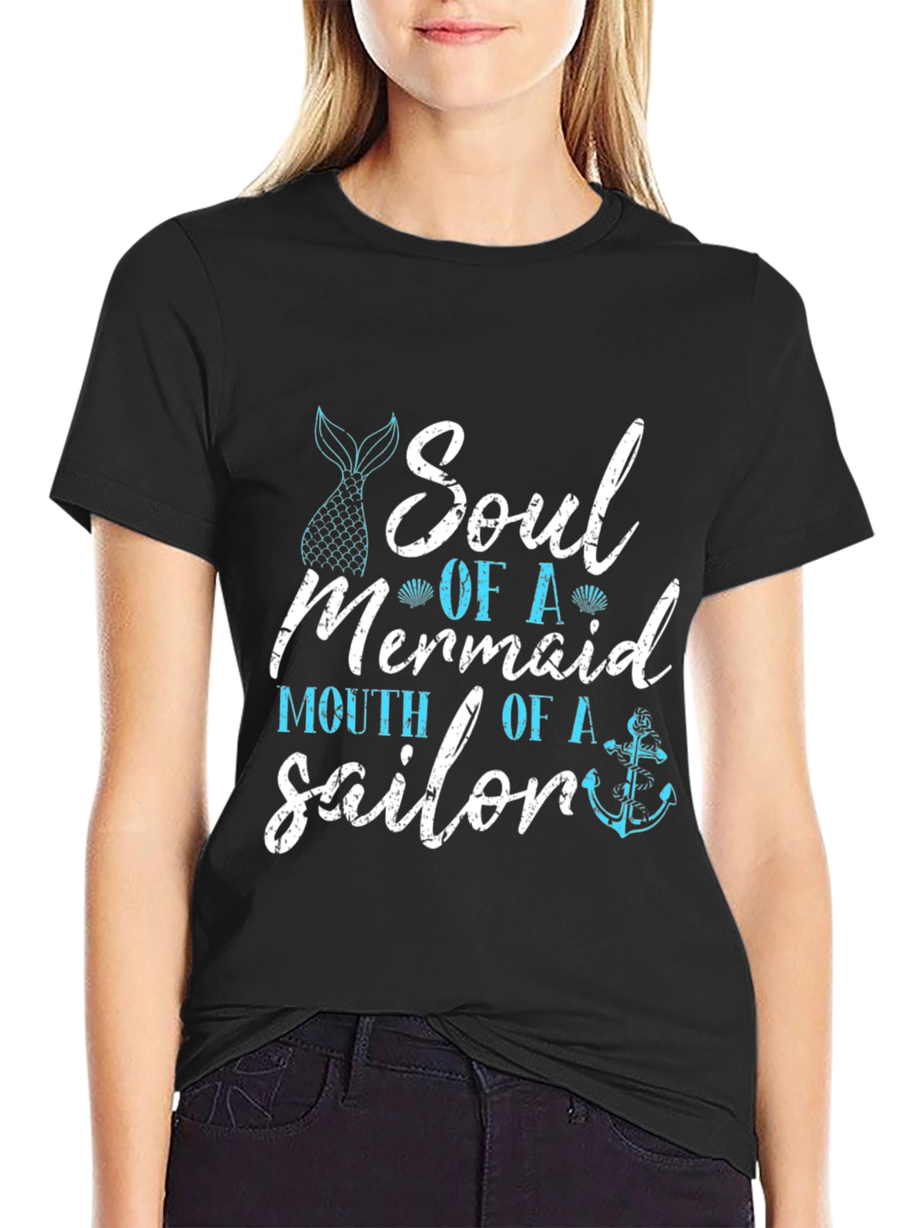 Soul of a Mermaid Sailors Mouth Graphic Tee