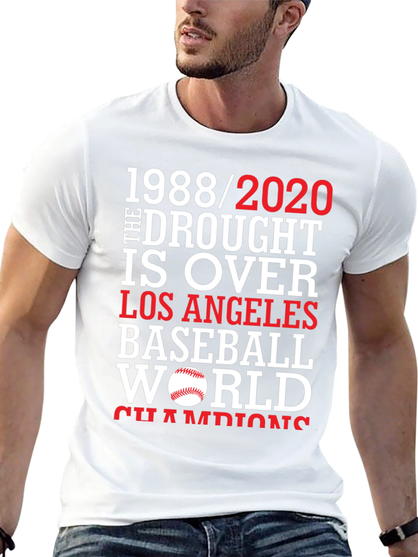 Dodgers 1988/2020 Drought is Over Baseball T-Shirt