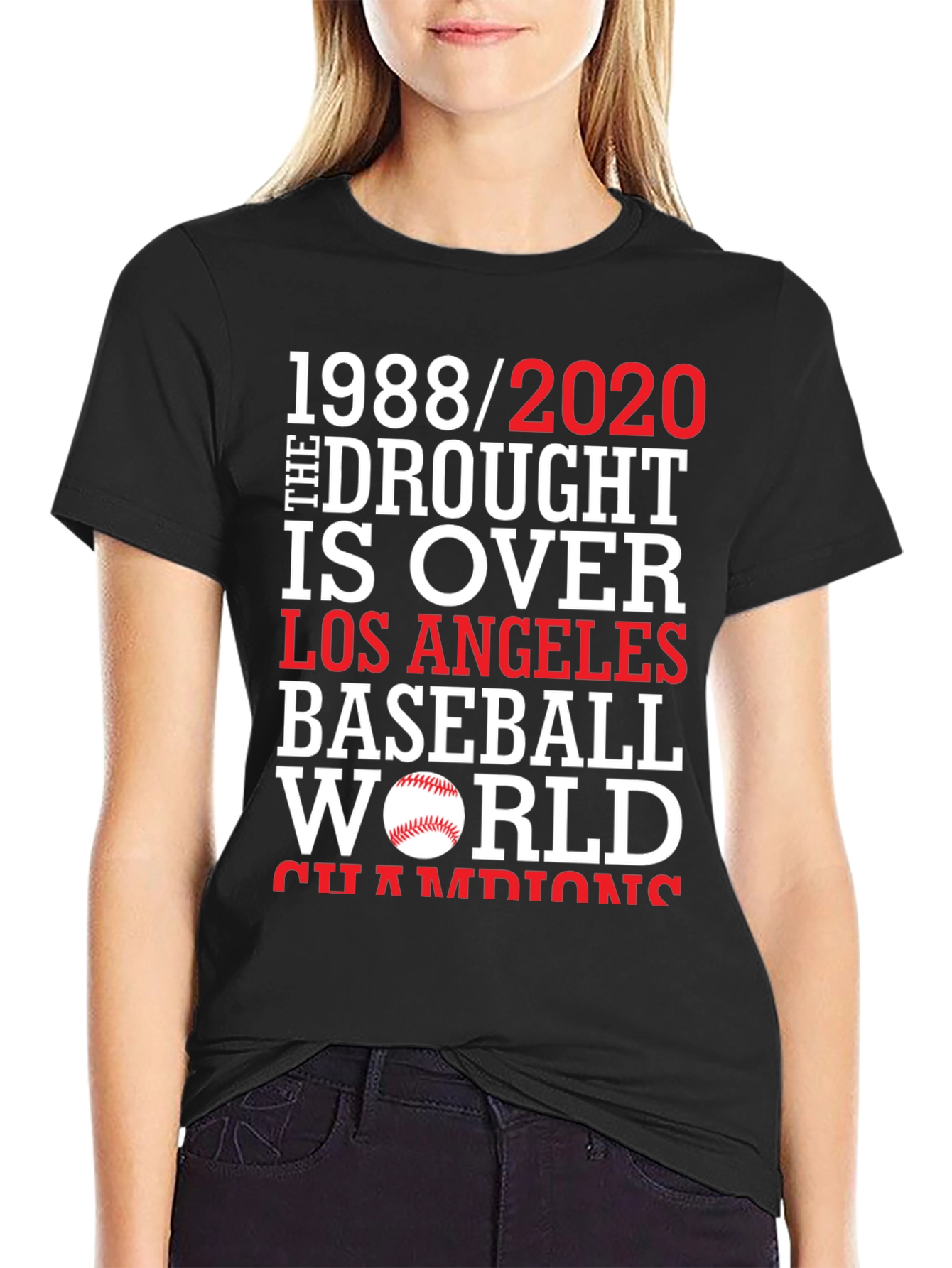 Dodgers 1988/2020 Drought is Over Baseball T-Shirt