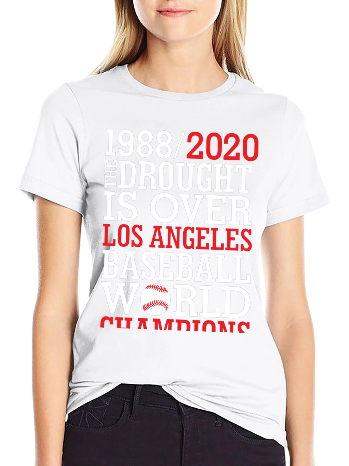 Dodgers 1988/2020 Drought is Over Baseball T-Shirt