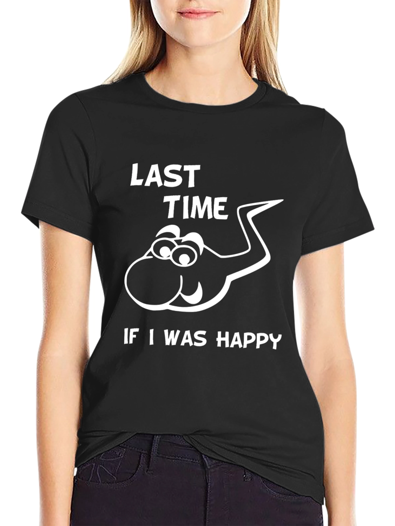 Funny Last Time Happy Sperm Graphic T-Shirt