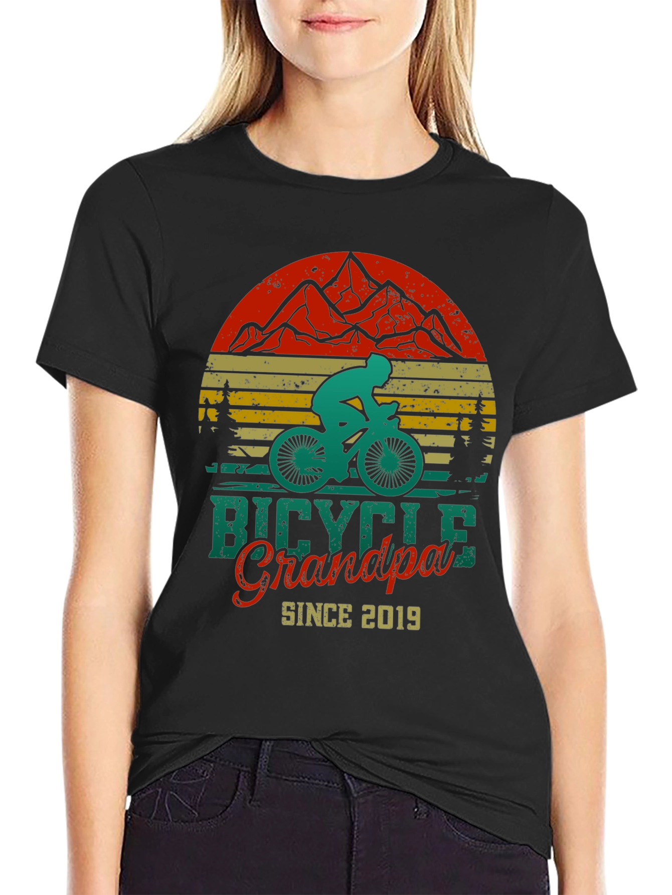 Bicycle Grandpa Since 2019 T-Shirt