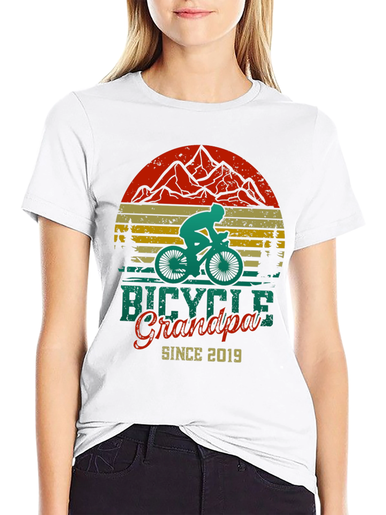 Bicycle Grandpa Since 2019 T-Shirt