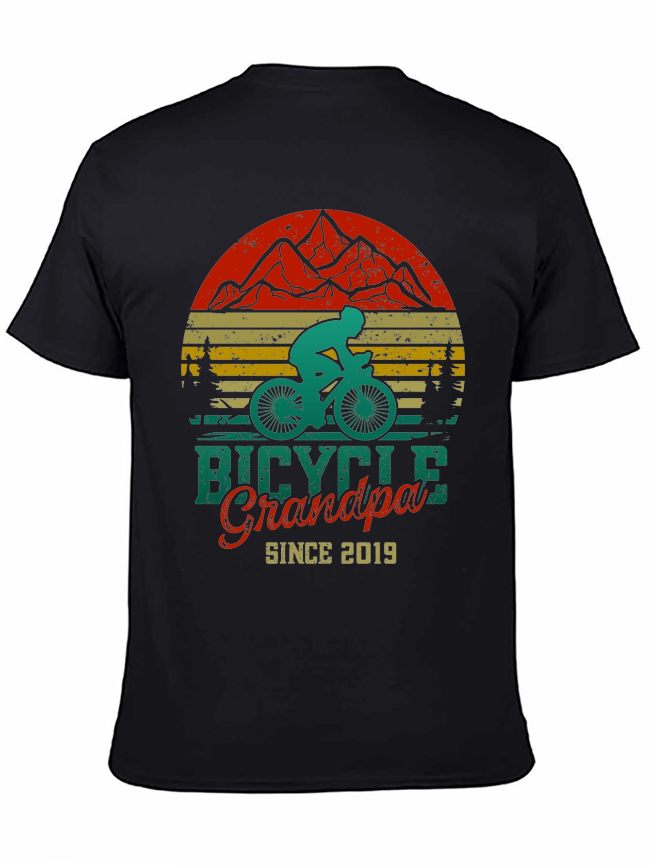 Bicycle Grandpa Since 2019 T-Shirt