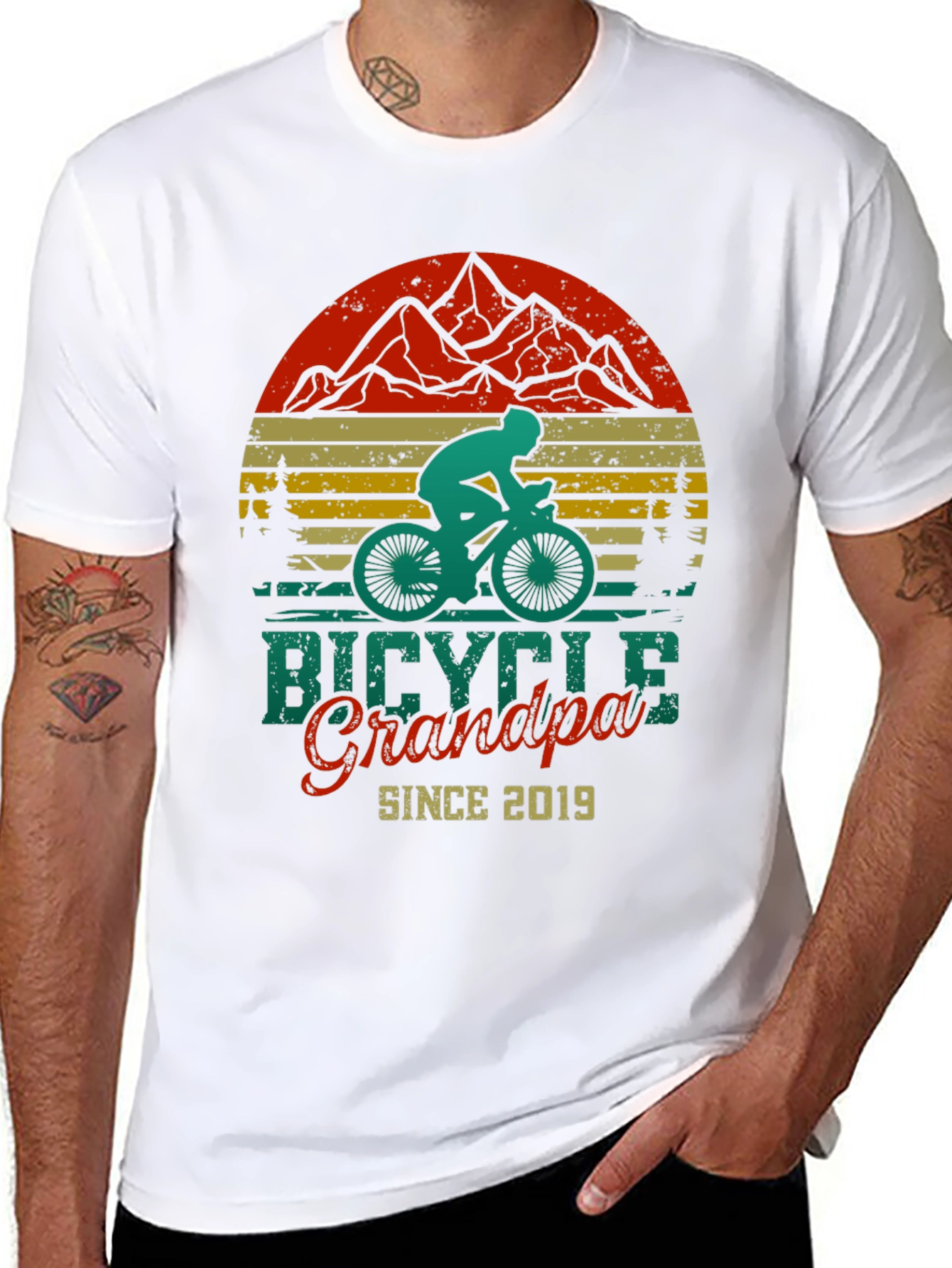 Bicycle Grandpa Since 2019 T-Shirt