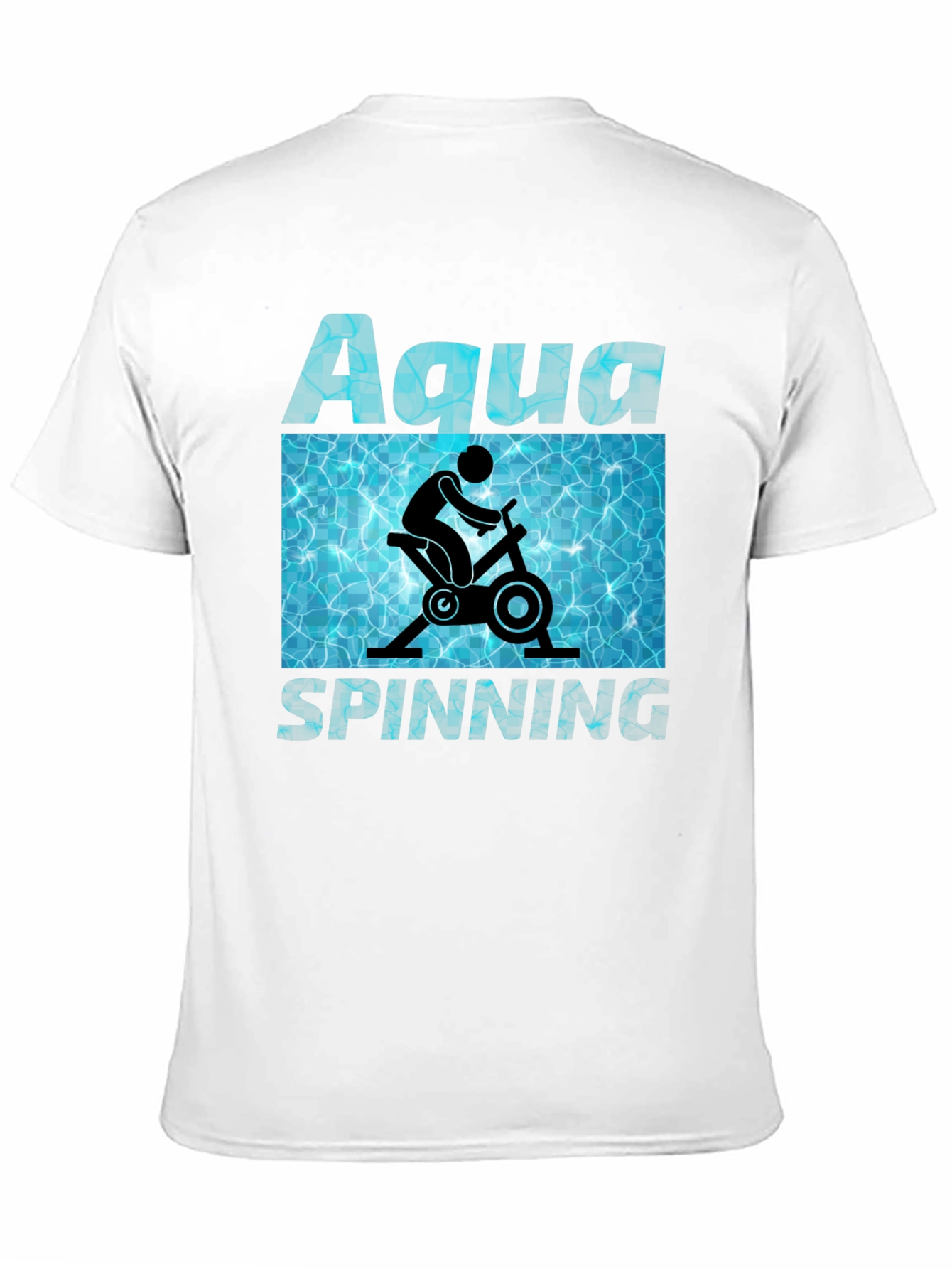 Aqua Spinning T-Shirt - Water Workout Design