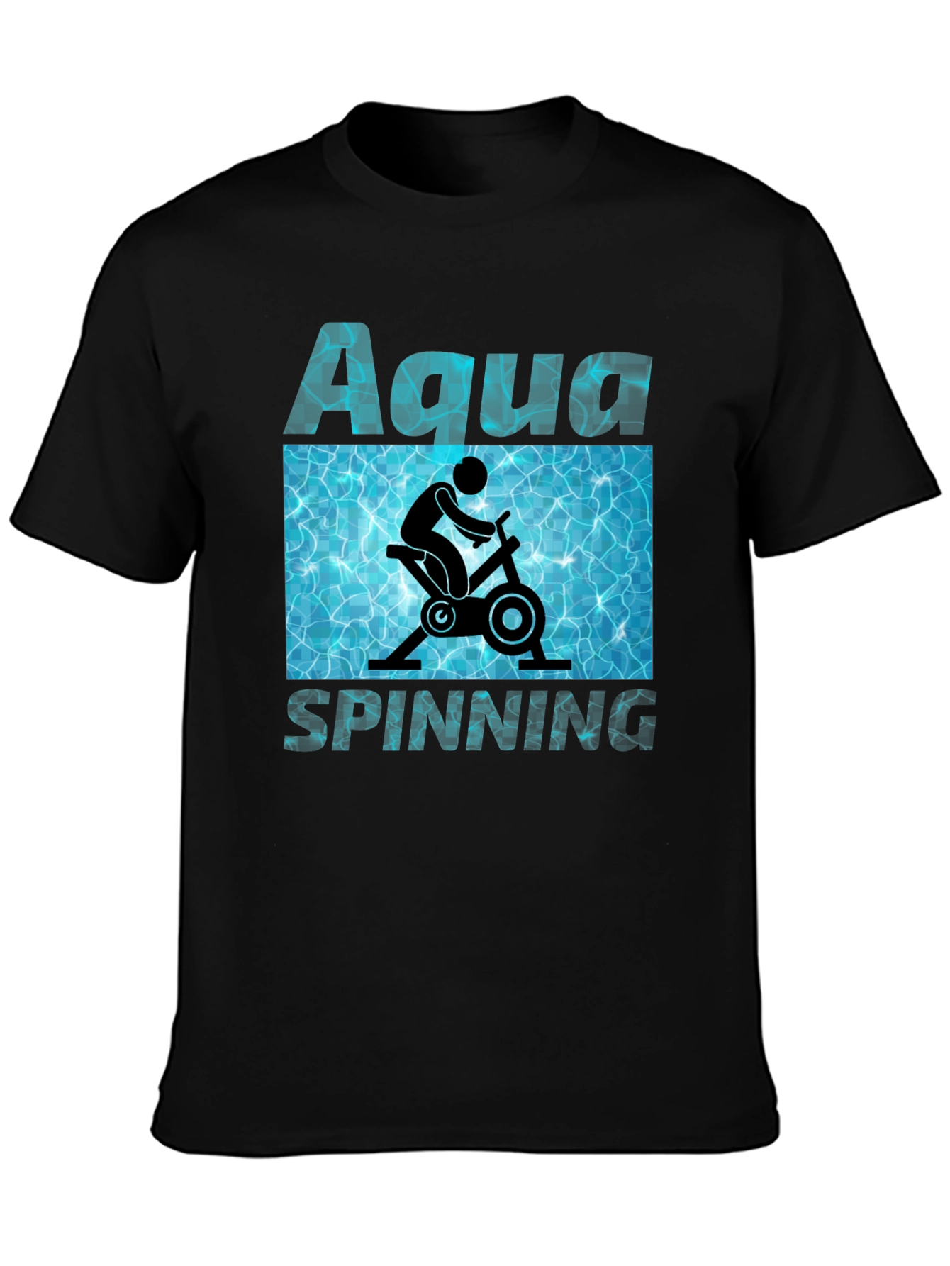 Aqua Spinning T-Shirt - Water Workout Design