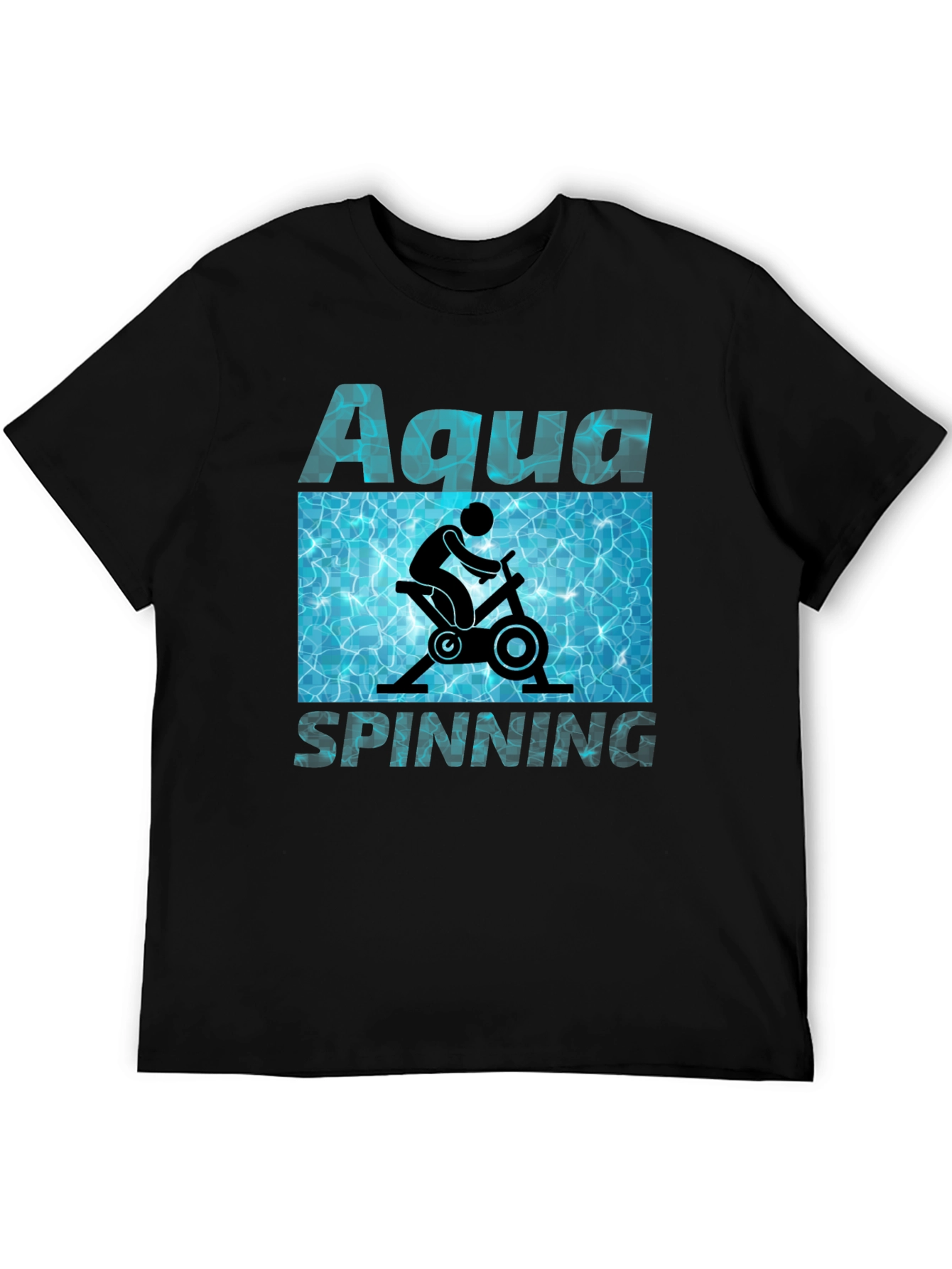 Aqua Spinning T-Shirt - Water Workout Design