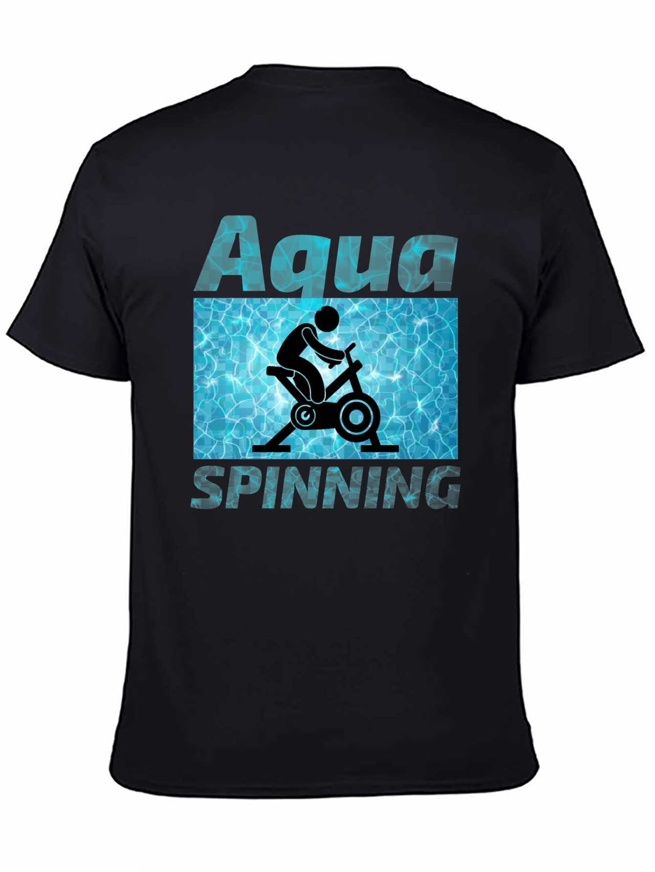 Aqua Spinning T-Shirt - Water Workout Design