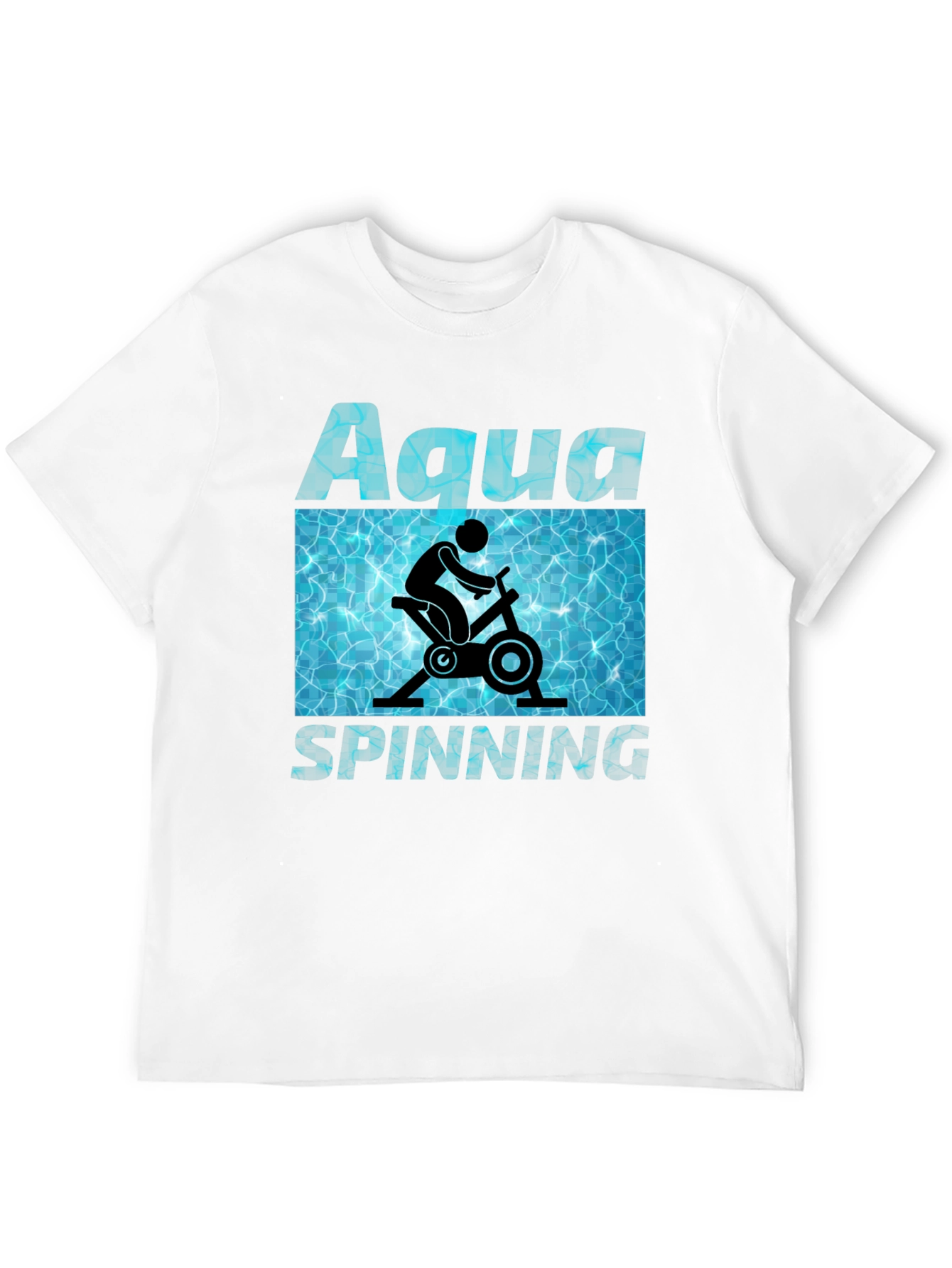 Aqua Spinning T-Shirt - Water Workout Design