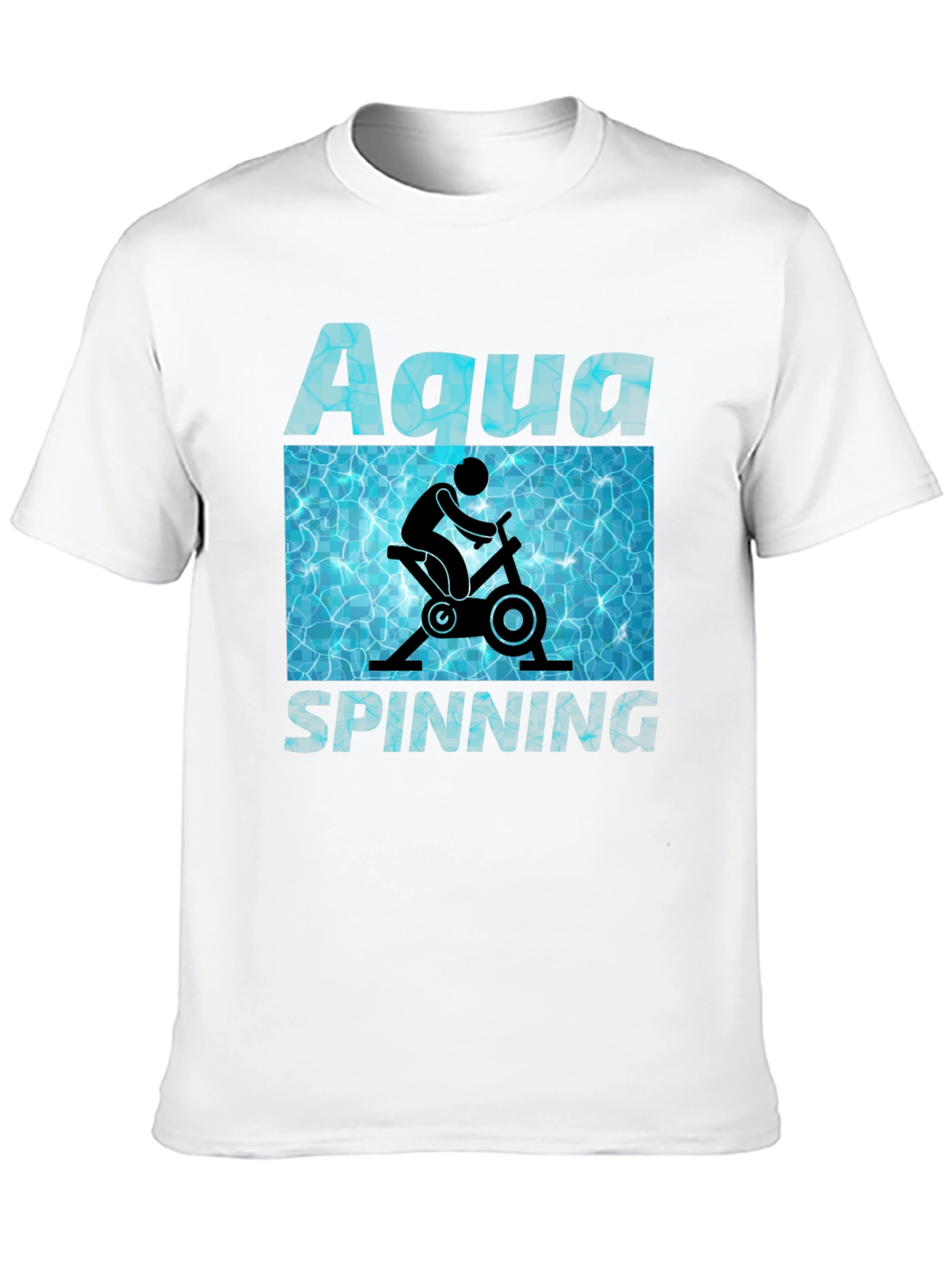 Aqua Spinning T-Shirt - Water Workout Design