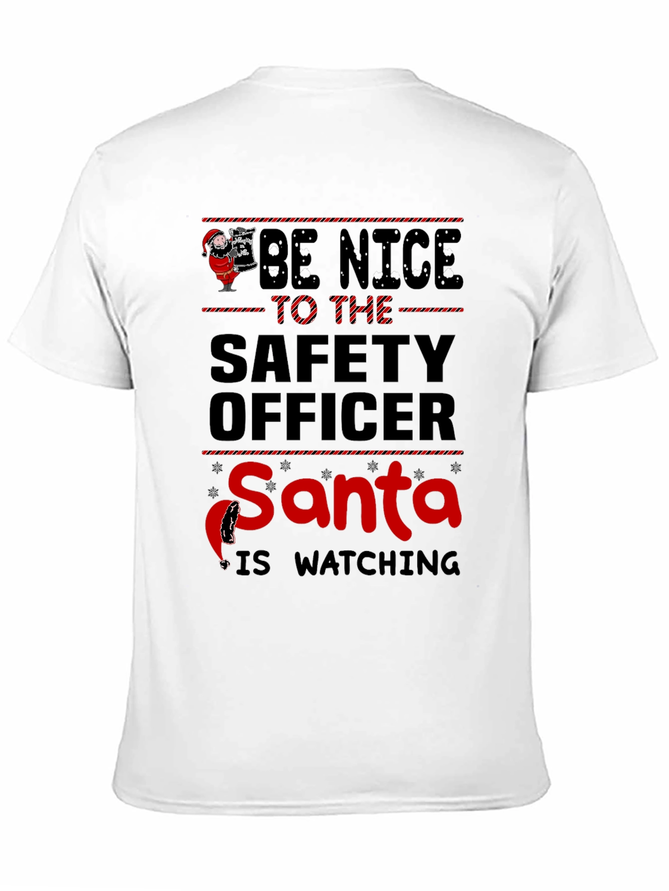 Safety Officer Santa Christmas T-Shirt