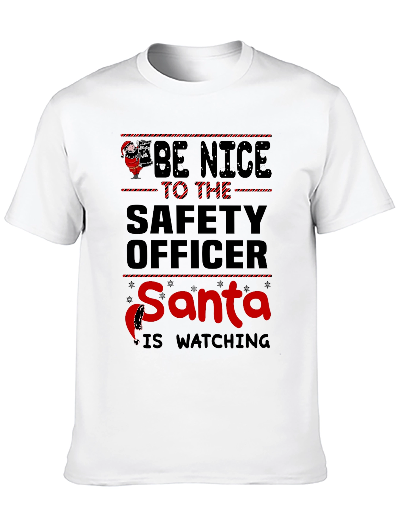 Safety Officer Santa Christmas T-Shirt