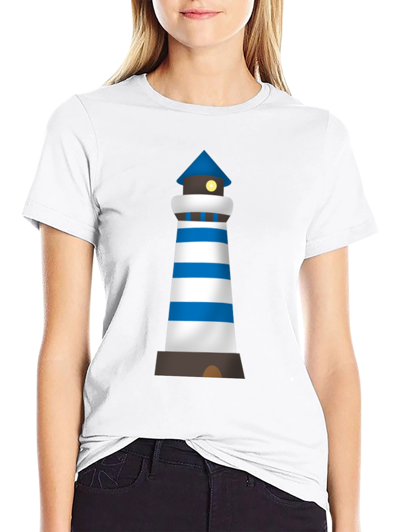 Lighthouse Graphic Tee - Nautical Style Shirt