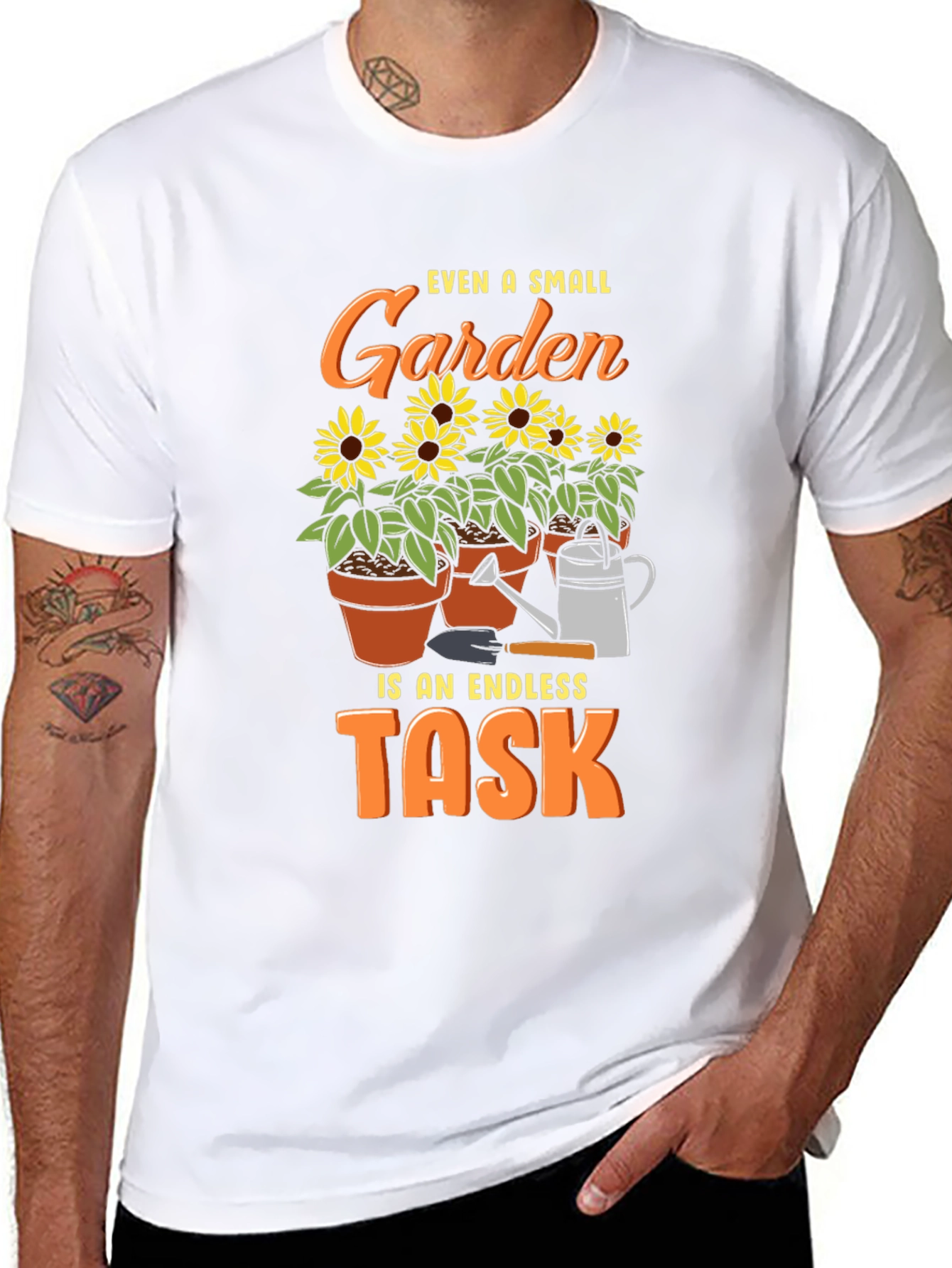 Gardening Task T-Shirt - Small Garden Endless Task