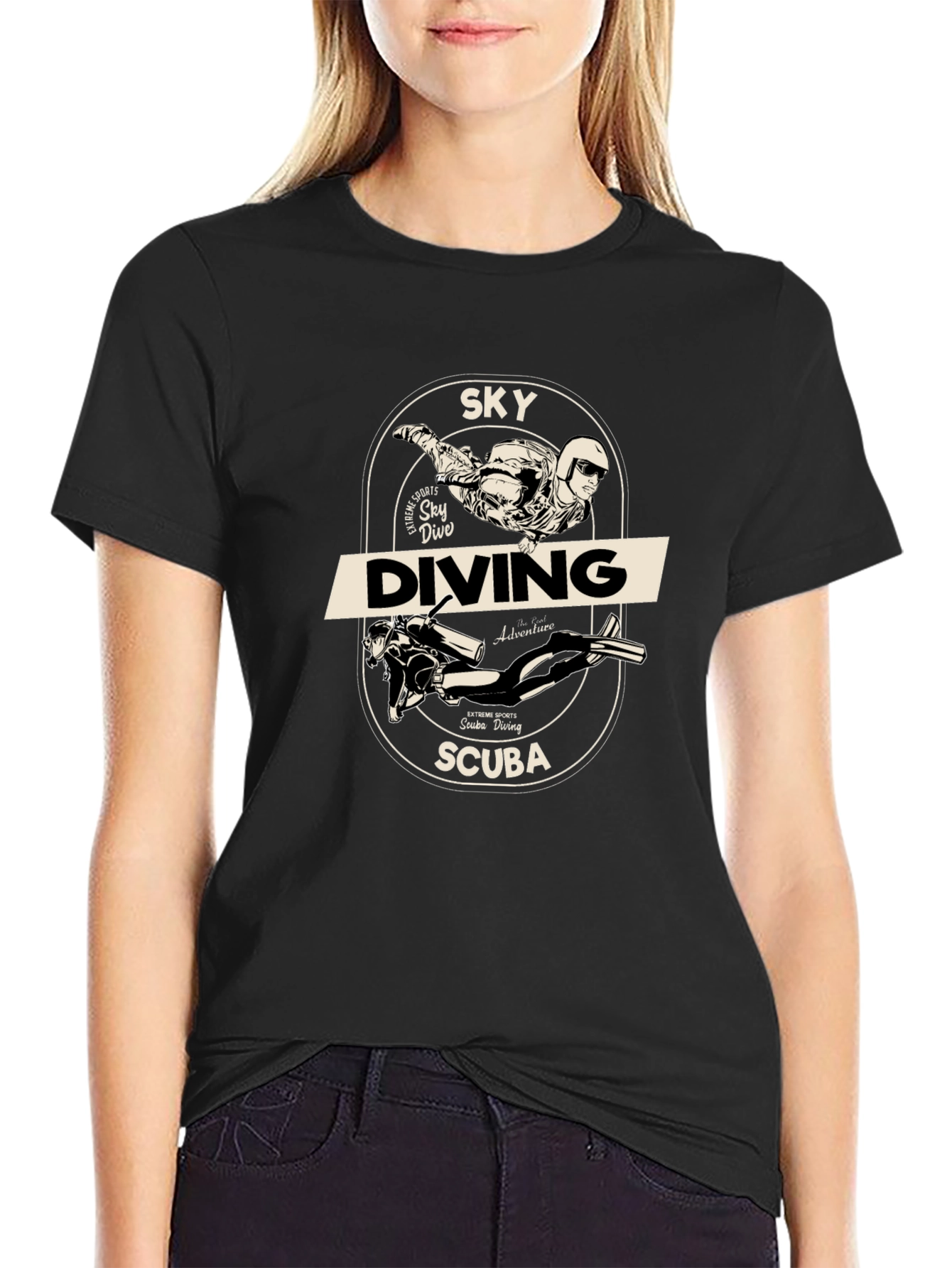 Sky Diving & Scuba Adventure Tee