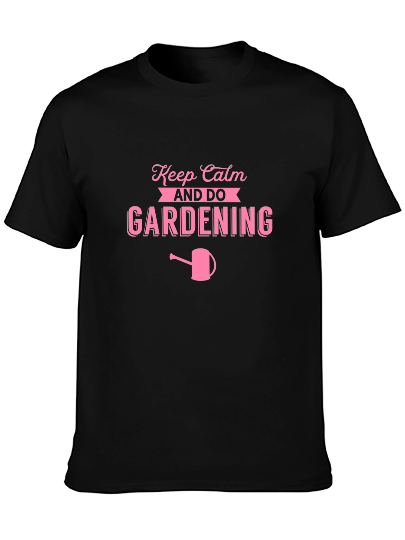 Keep Calm and Do Gardening Pink Graphic Tee
