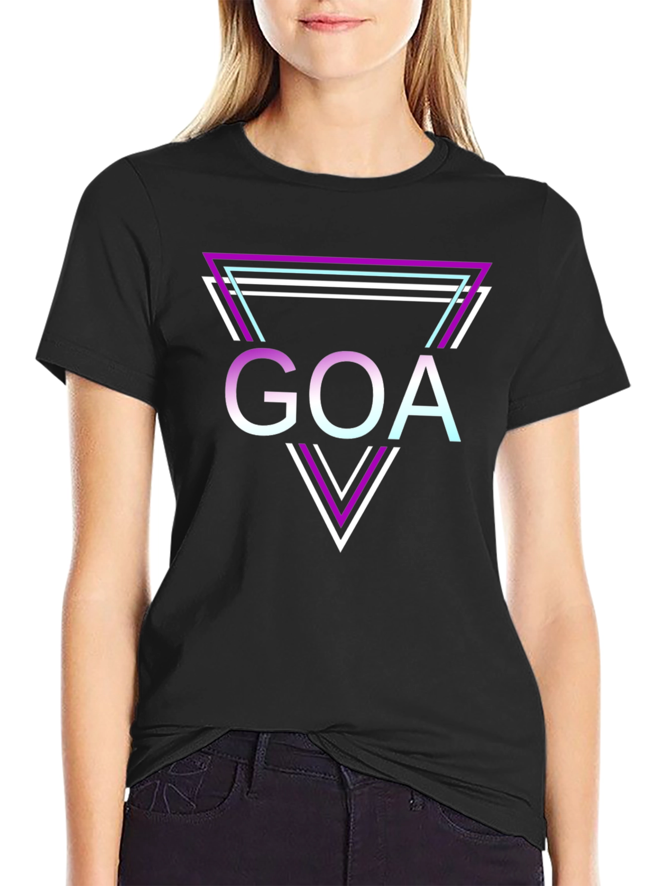Goa Graphic Tee - Retro Triangle Design