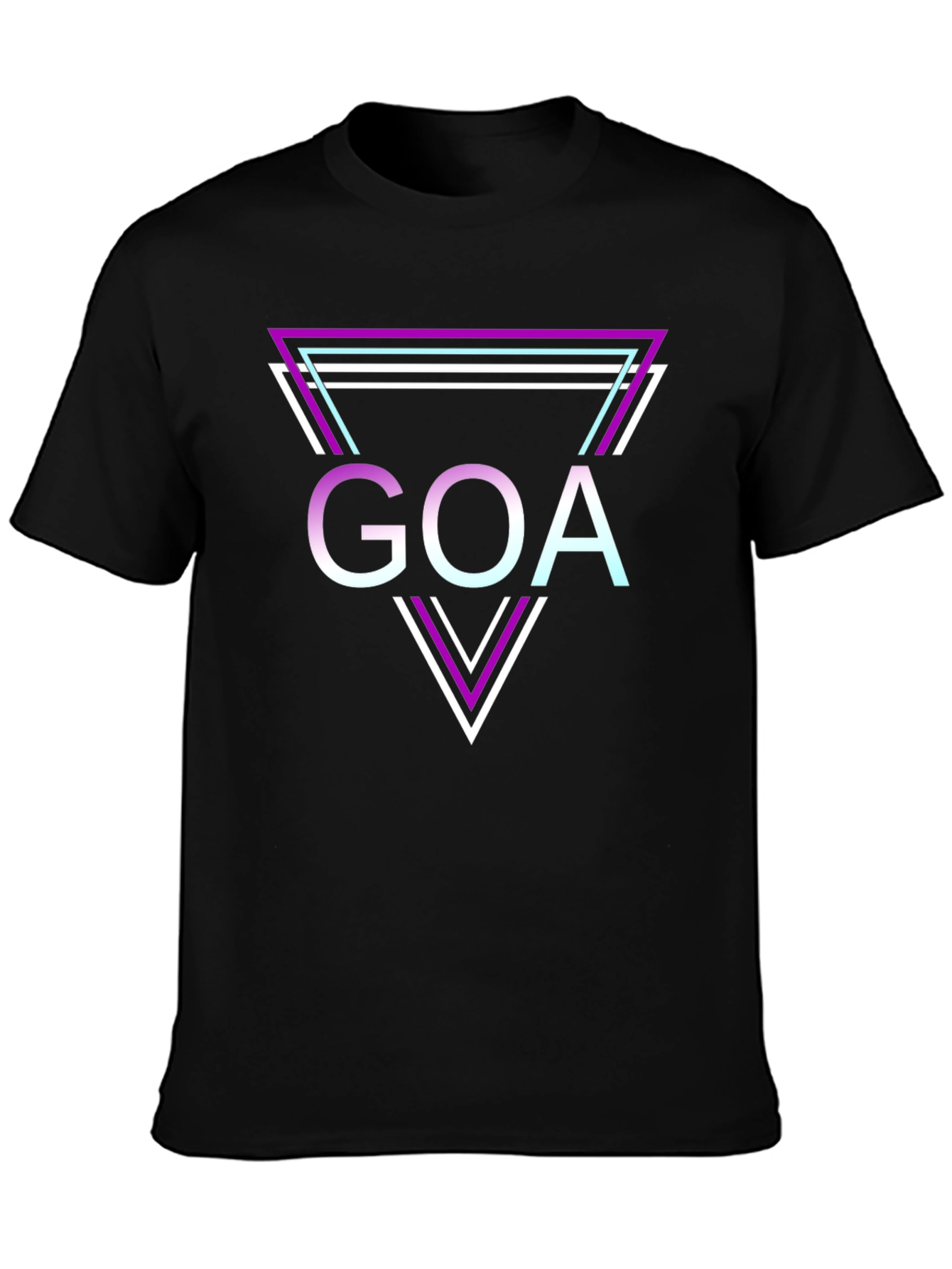 Goa Graphic Tee - Retro Triangle Design