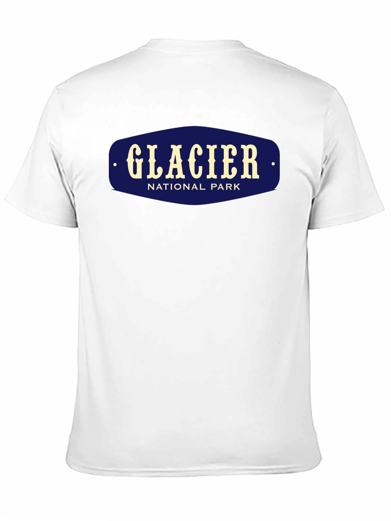 Glacier National Park Black Graphic T-Shirt