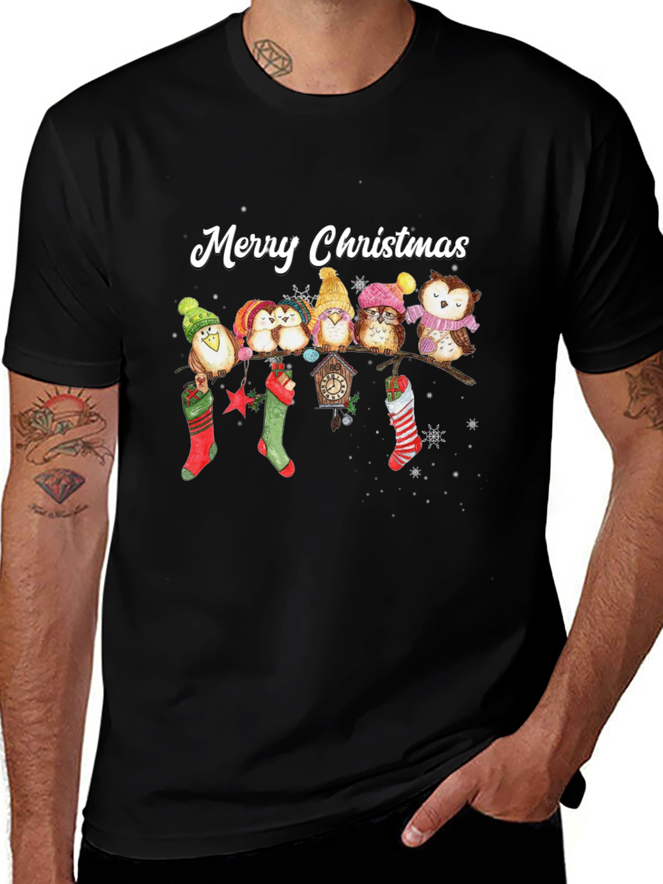 Merry Christmas Owl T-Shirt