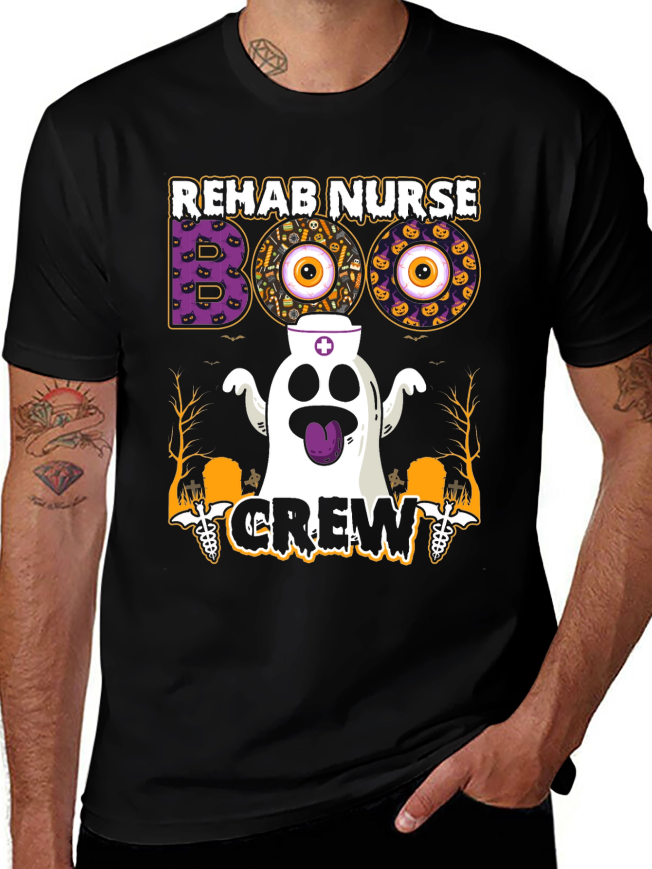 Rehab Nurse Boo Crew Halloween T-Shirt