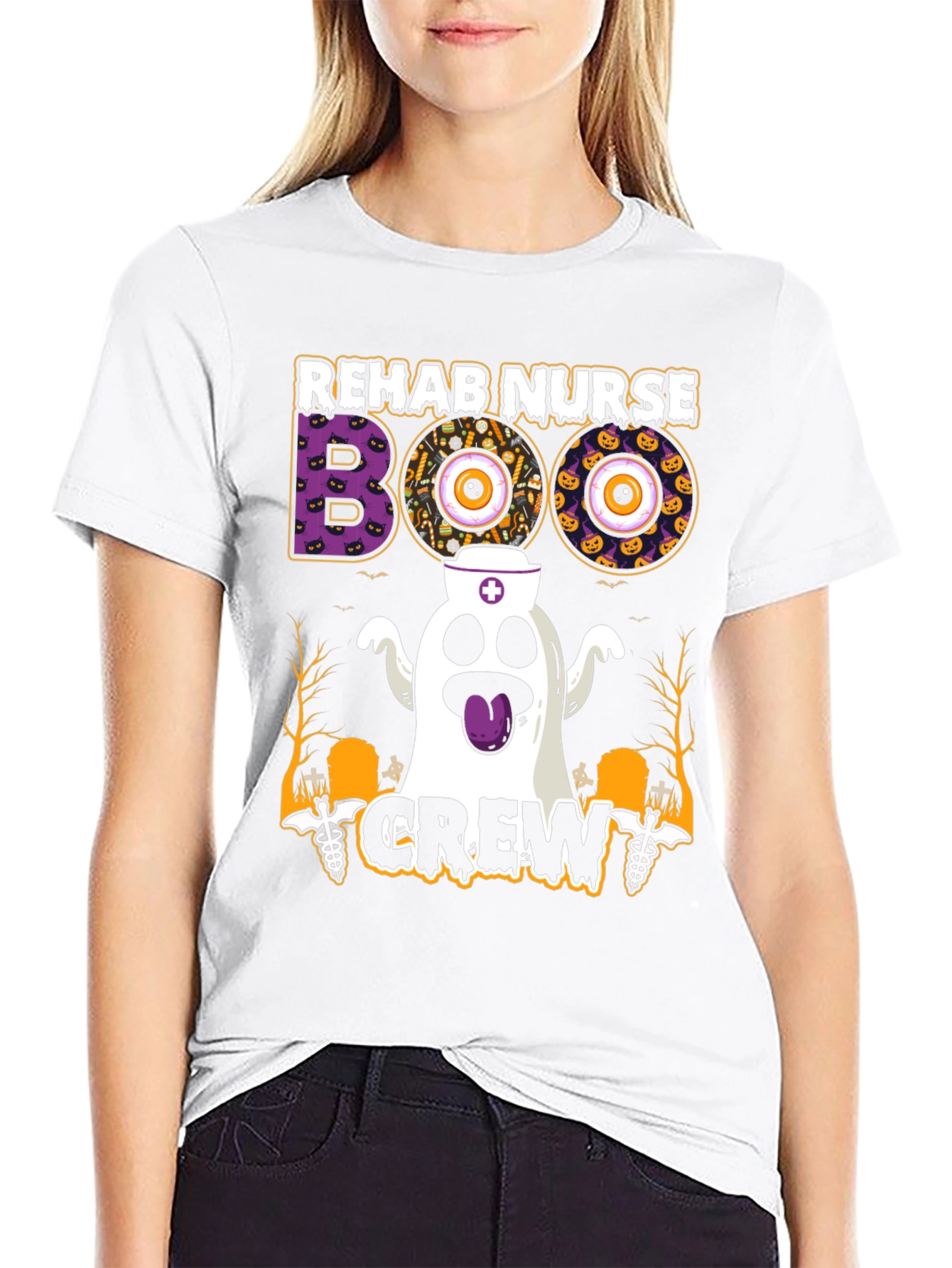Rehab Nurse Boo Crew Halloween T-Shirt