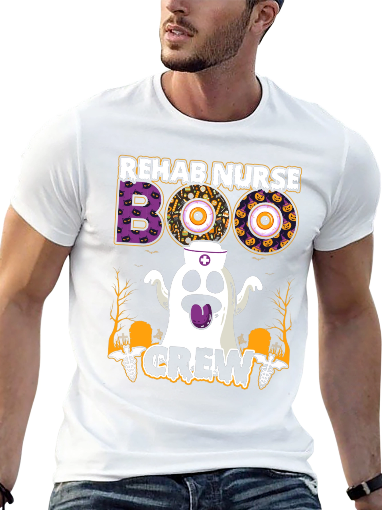 Rehab Nurse Boo Crew Halloween T-Shirt