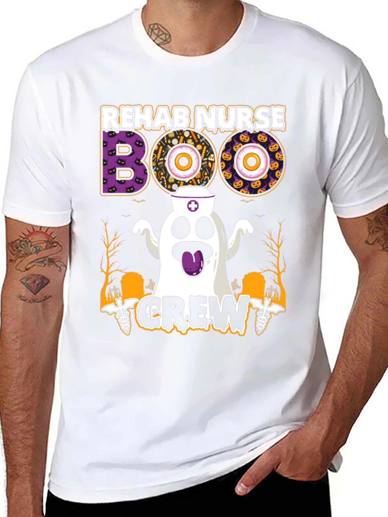 Rehab Nurse Boo Crew Halloween T-Shirt