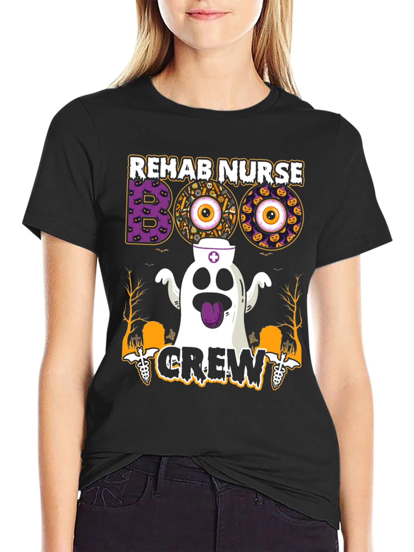 Rehab Nurse Boo Crew Halloween T-Shirt