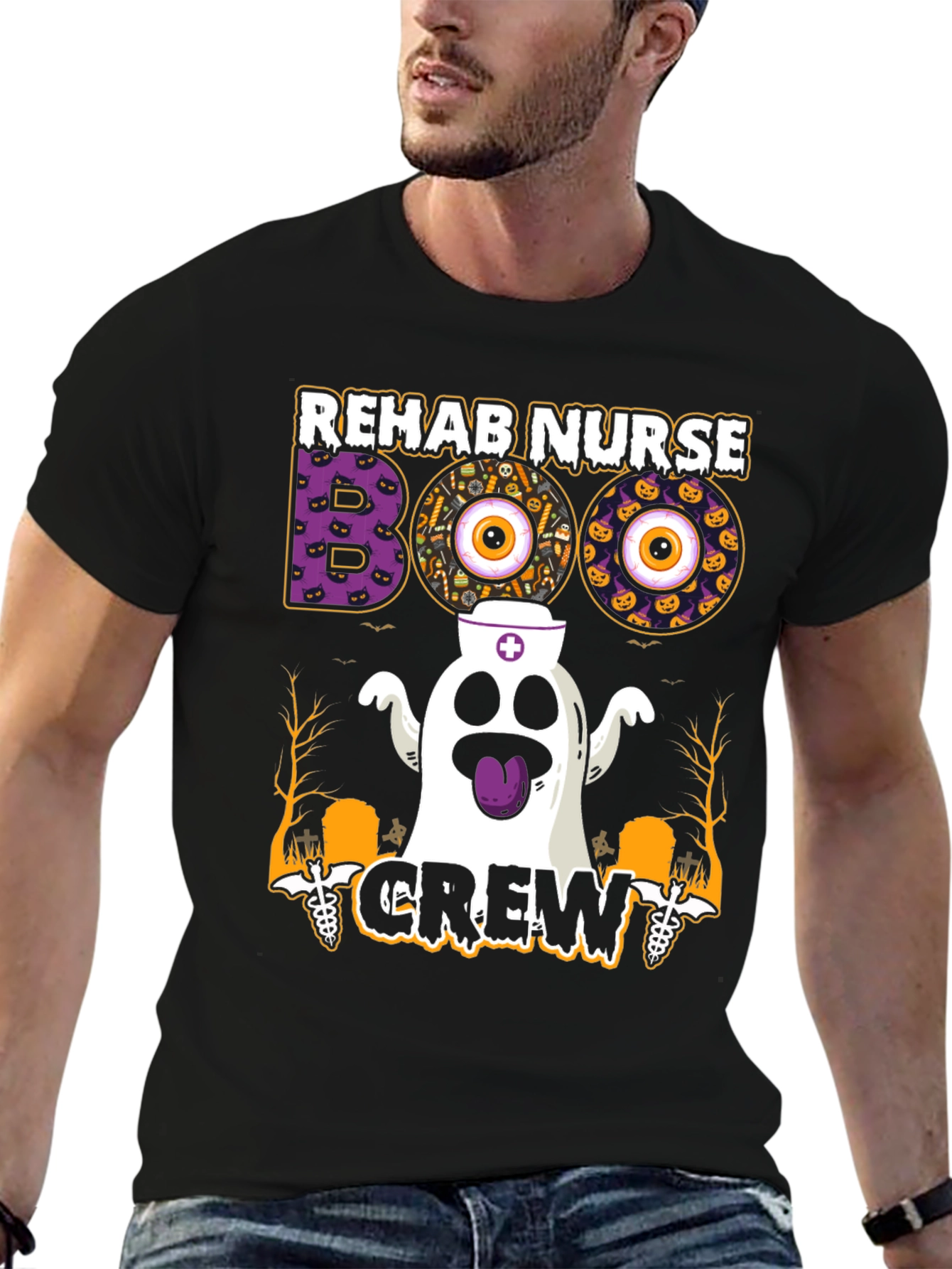 Rehab Nurse Boo Crew Halloween T-Shirt