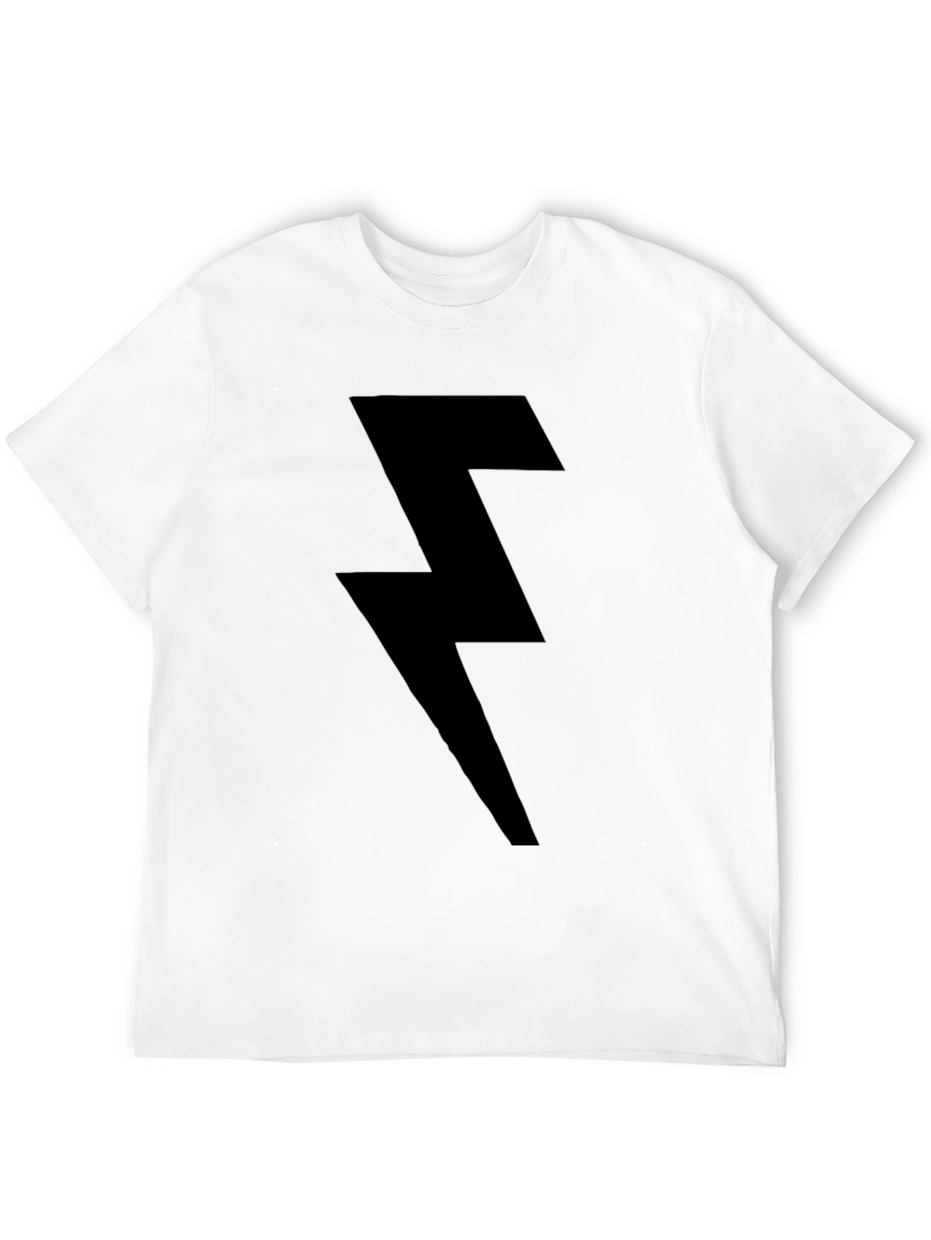 Lightning Bolt Black T-Shirt - Modern Graphic Tee