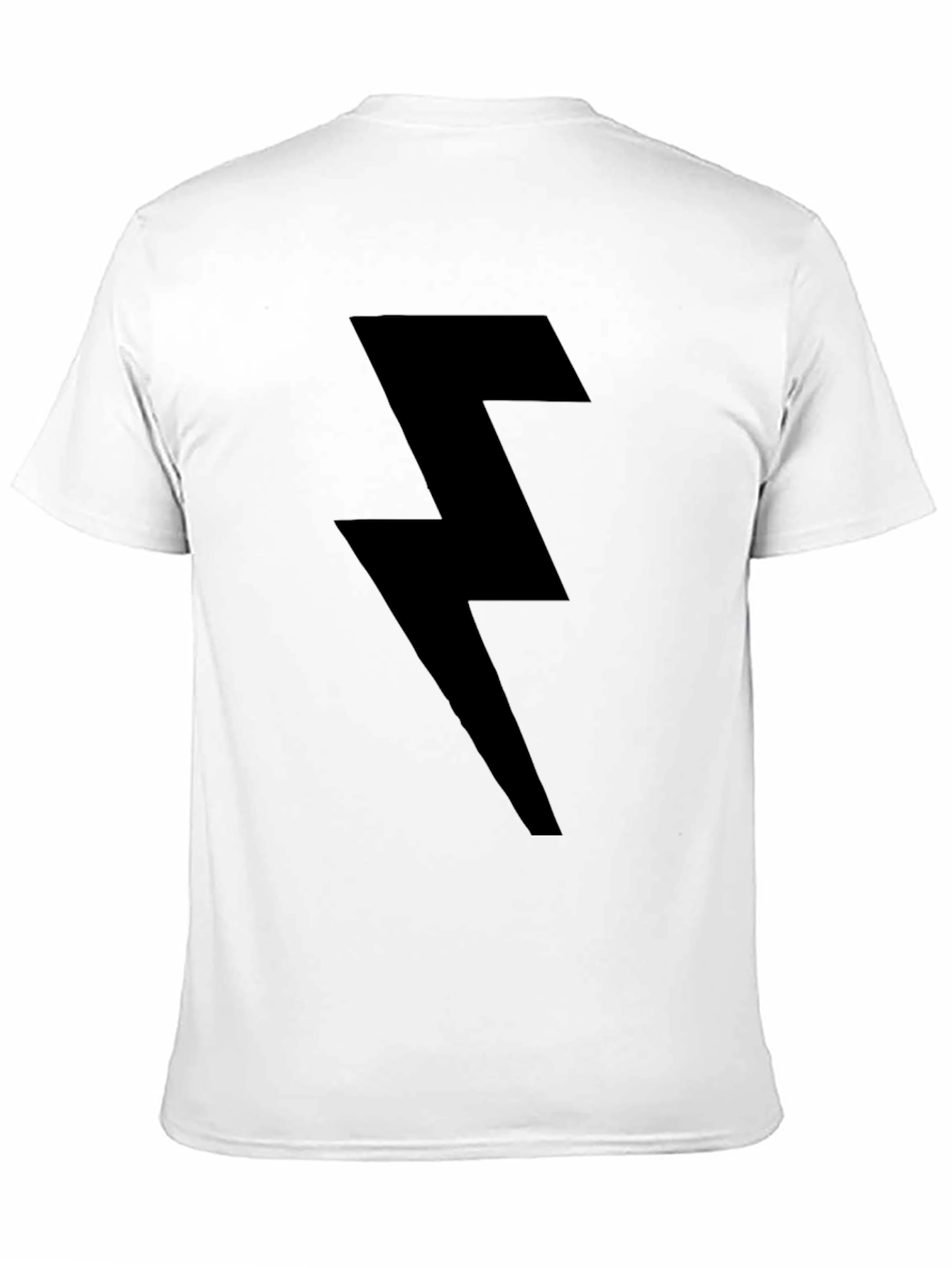 Lightning Bolt Black T-Shirt - Modern Graphic Tee