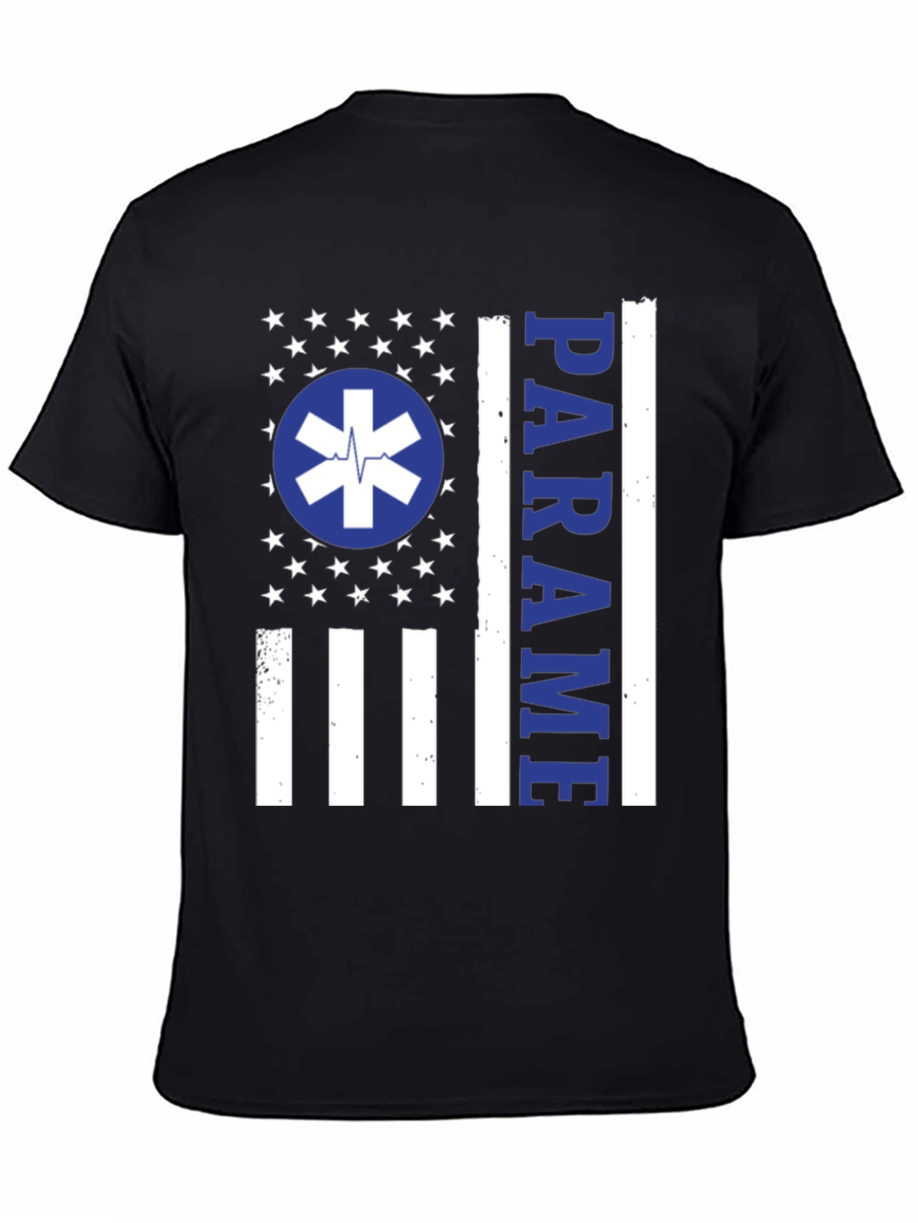 Paramedic American Flag T-Shirt - EMS Support