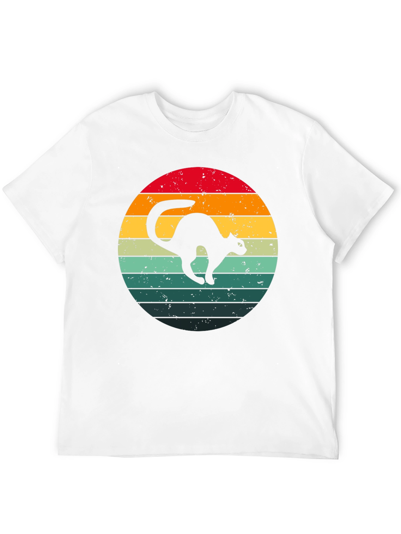 Retro Cat Silhouette T-Shirt