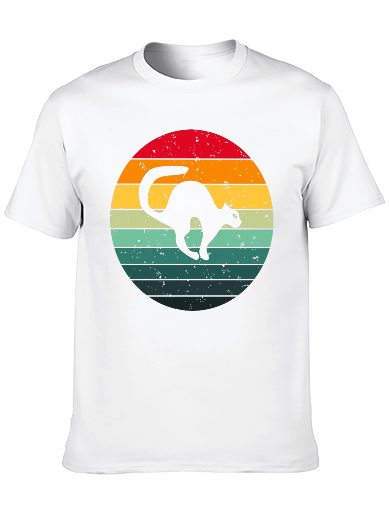 Retro Cat Silhouette T-Shirt