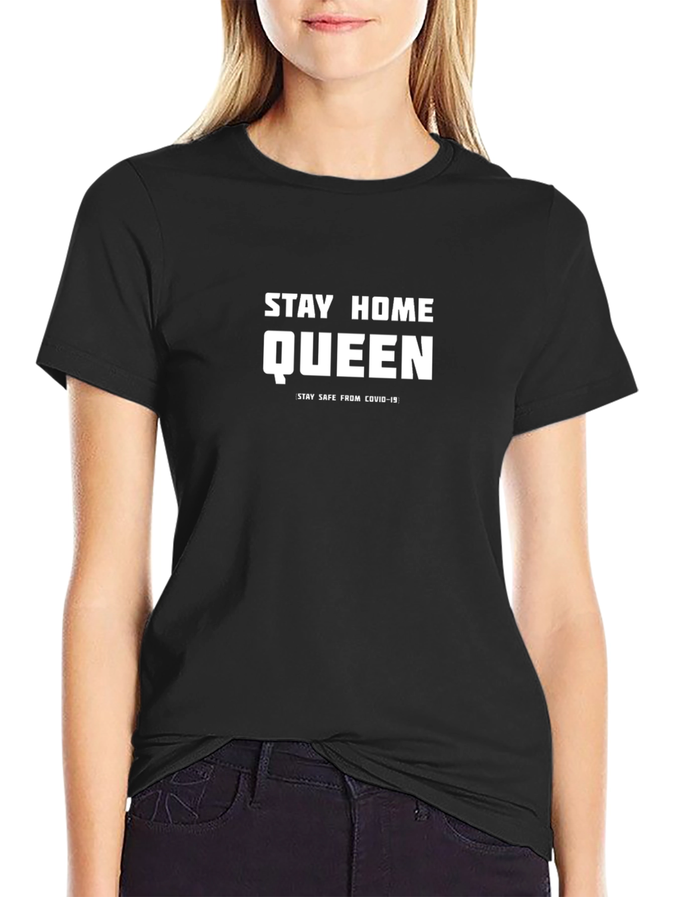 Stay Home Queen T-Shirt - COVID-19 Awareness Tee