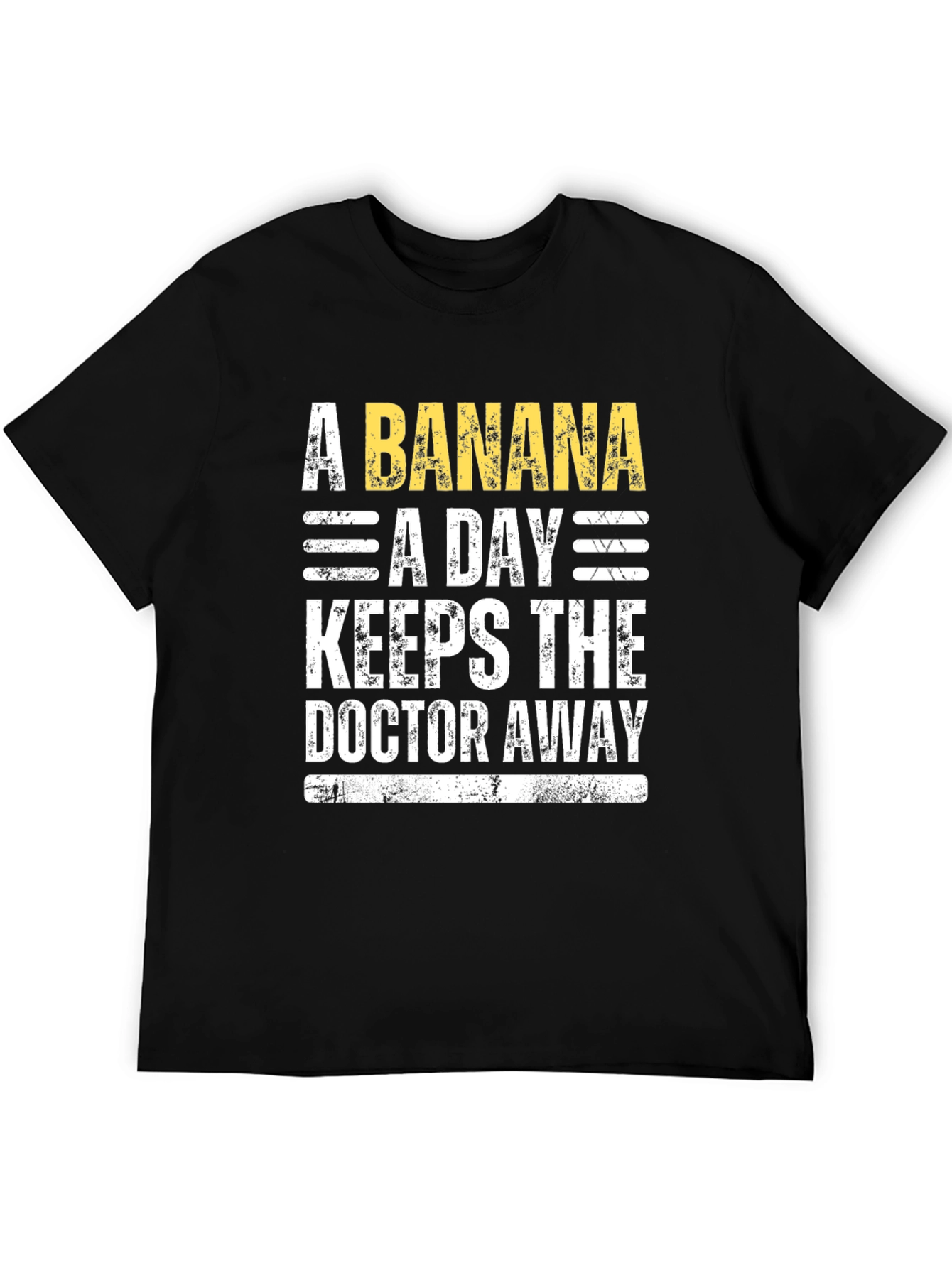 Banana a Day T-Shirt - Novelty Fruit Health Tee