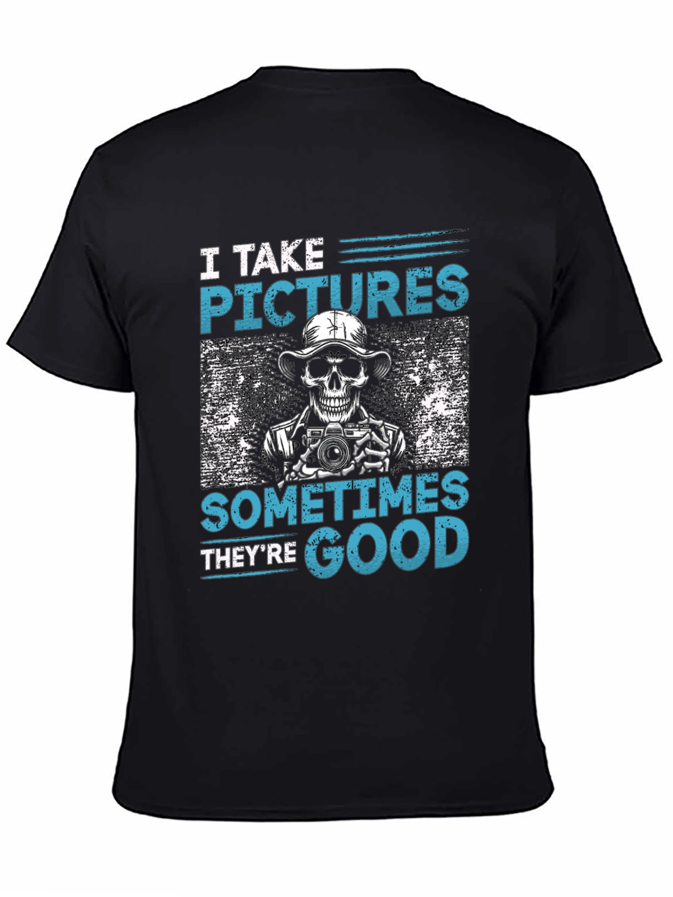 Funny Photographer Skeleton Graphic T-Shirt